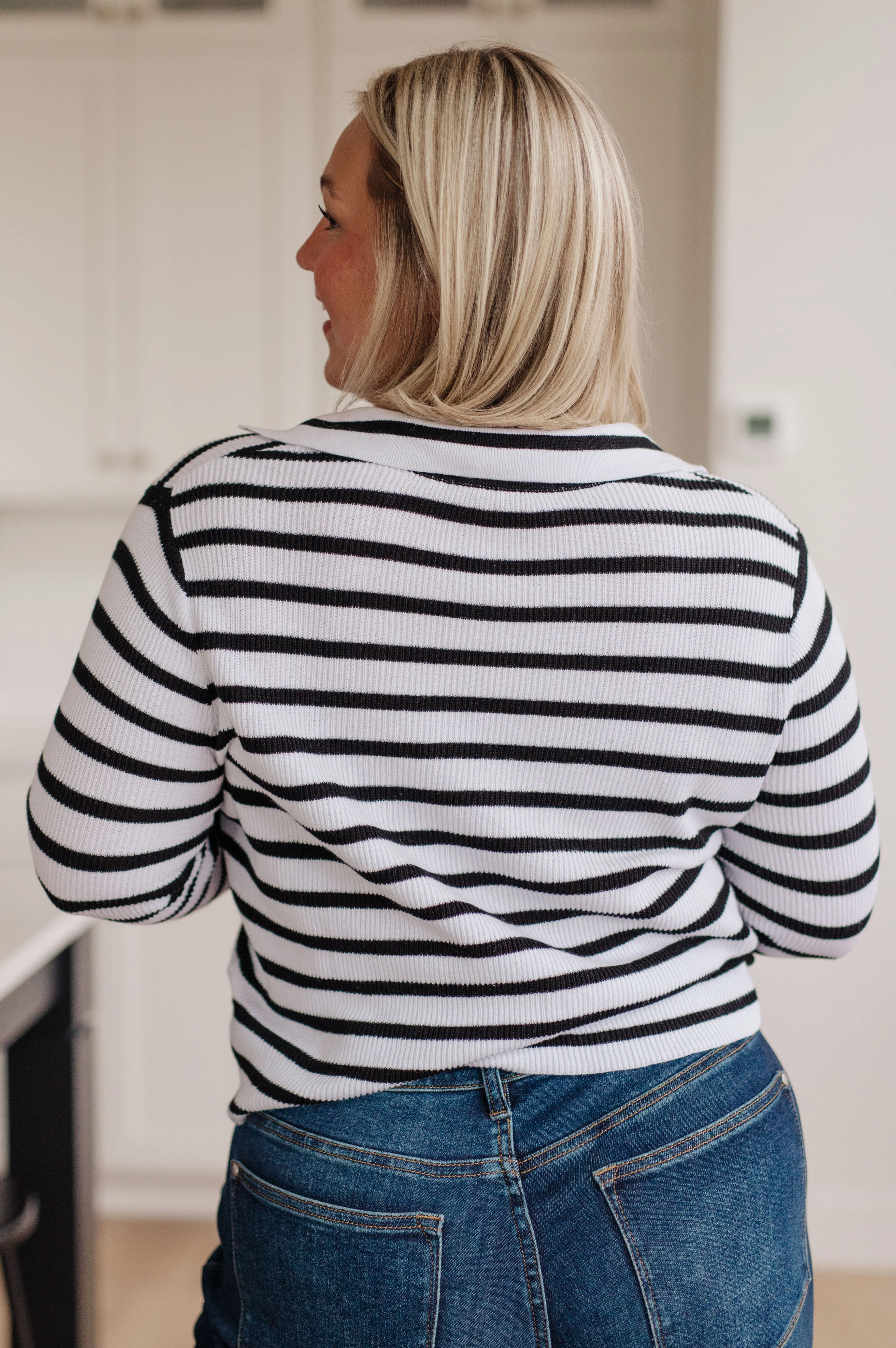 Self Improvement V-Neck Striped Sweater - 11/3/2023 - Image 9