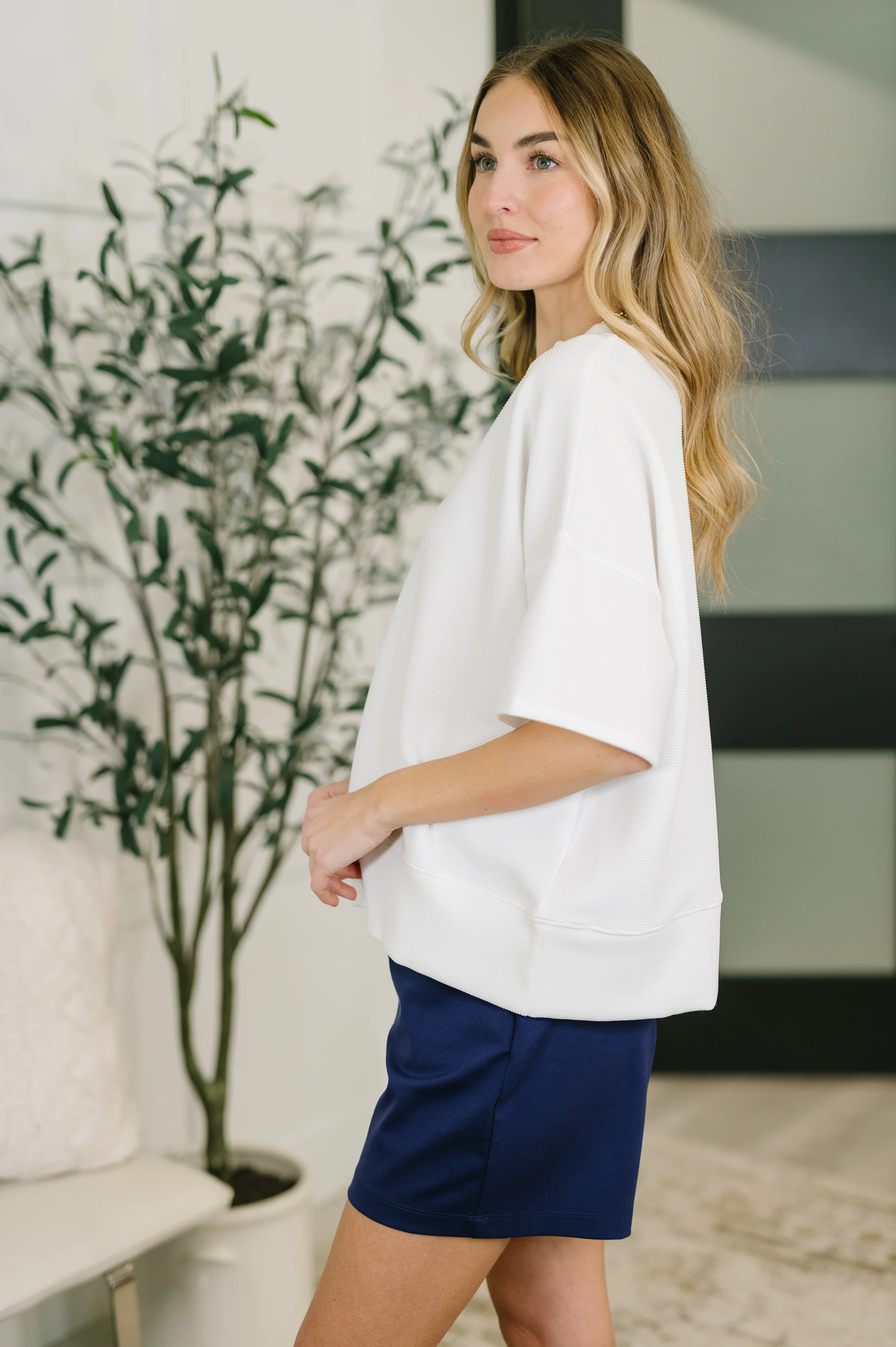 Sense of Clarity Boxy Top in Off White - 7/13/2026 - Image 4