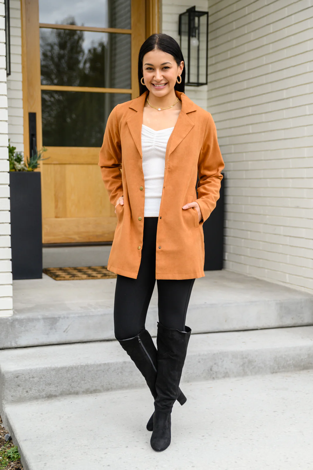 She's On Point Collared Coat In Rust - 10/4/2022 - Image 14