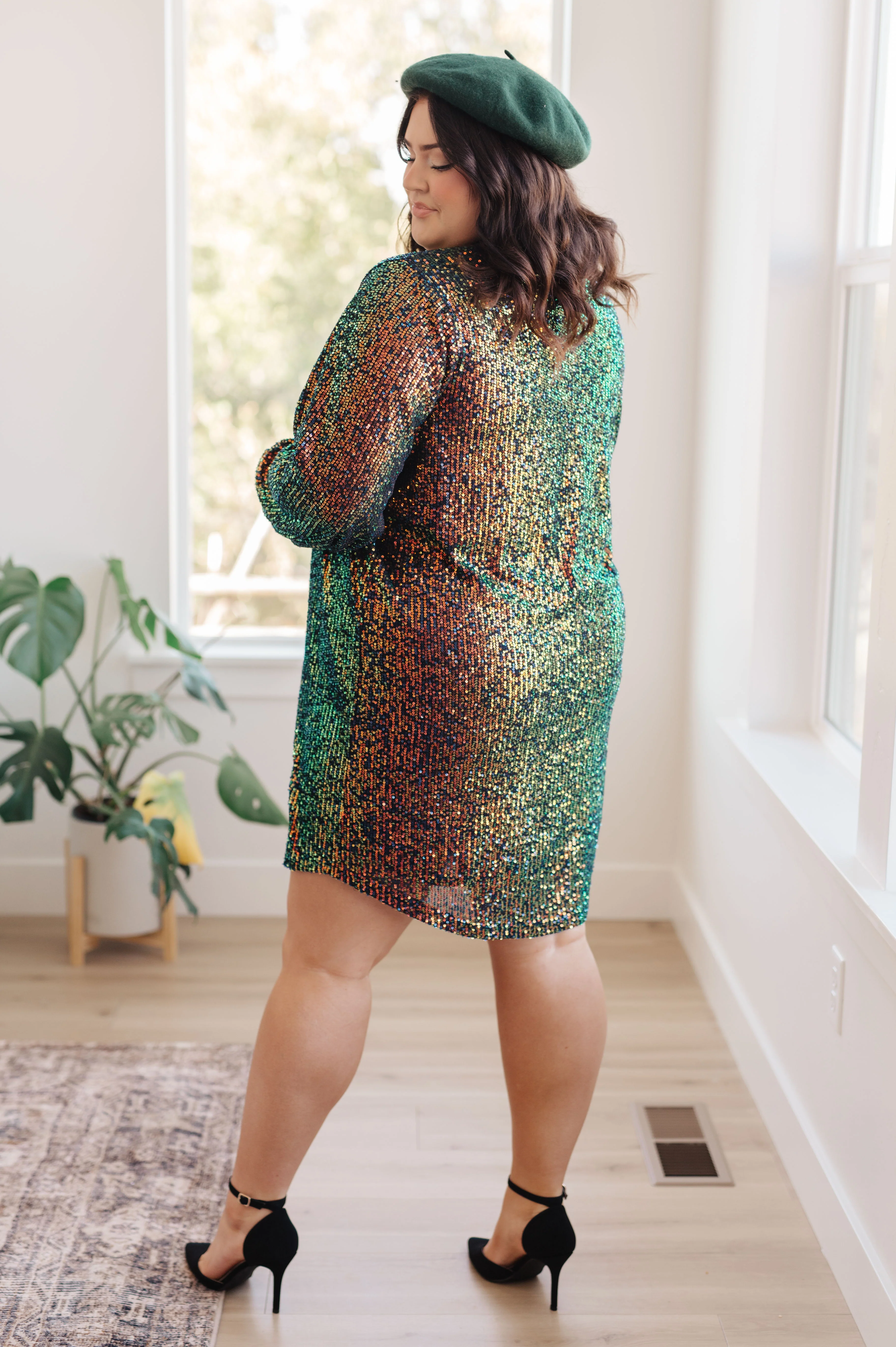 Shimmering Splendor Sequin Shirt Dress - 11/7/2024 - Image 9