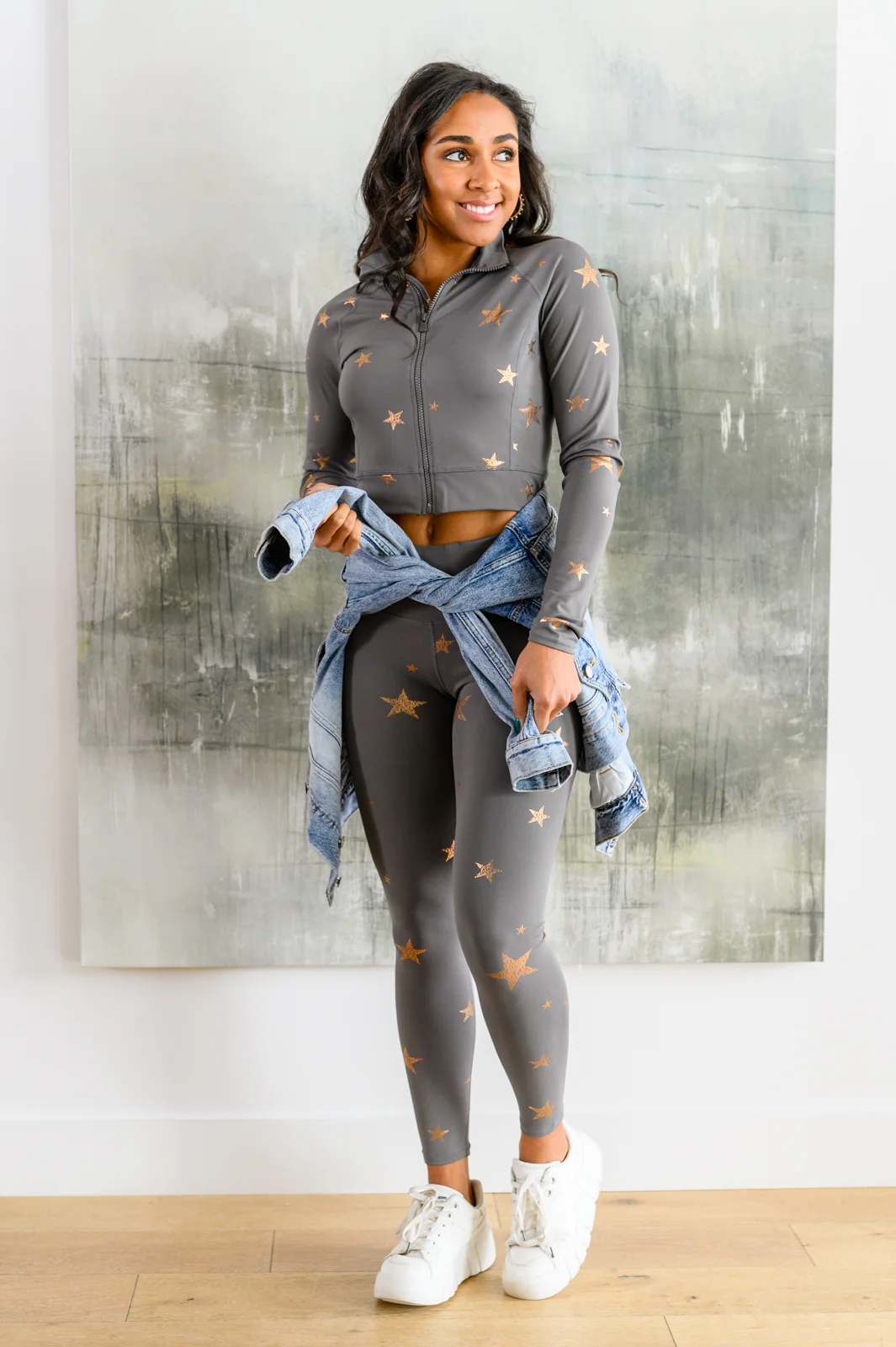 Shine Like A Star Zip Up Workout Jacket - 1/3/2023 - Image 8