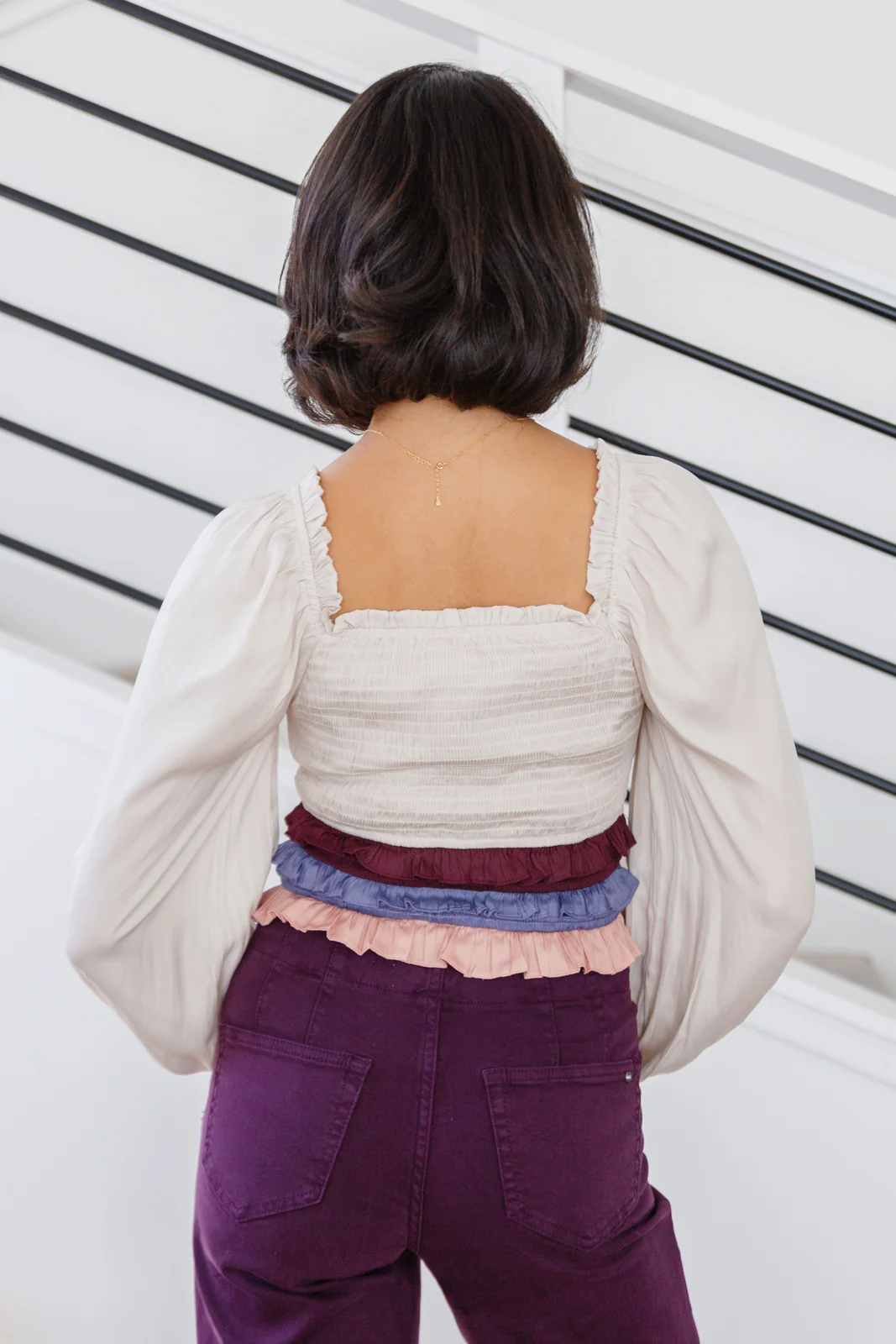 Shirley Smocked Ruffle Blouse - 4/6/2023 - Image 8