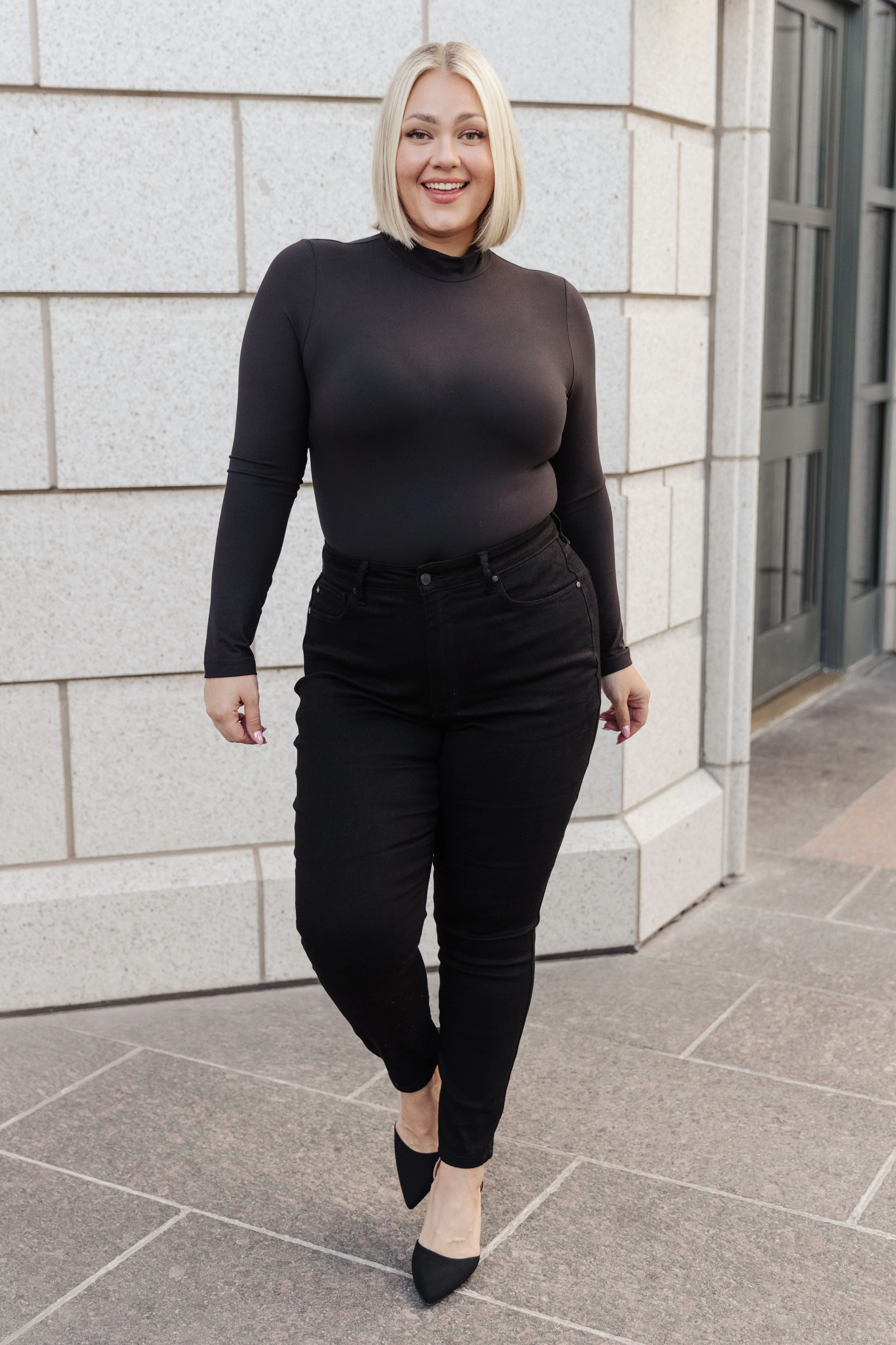 Simple Situation Mock Neck Bodysuit - 11/6/2023
