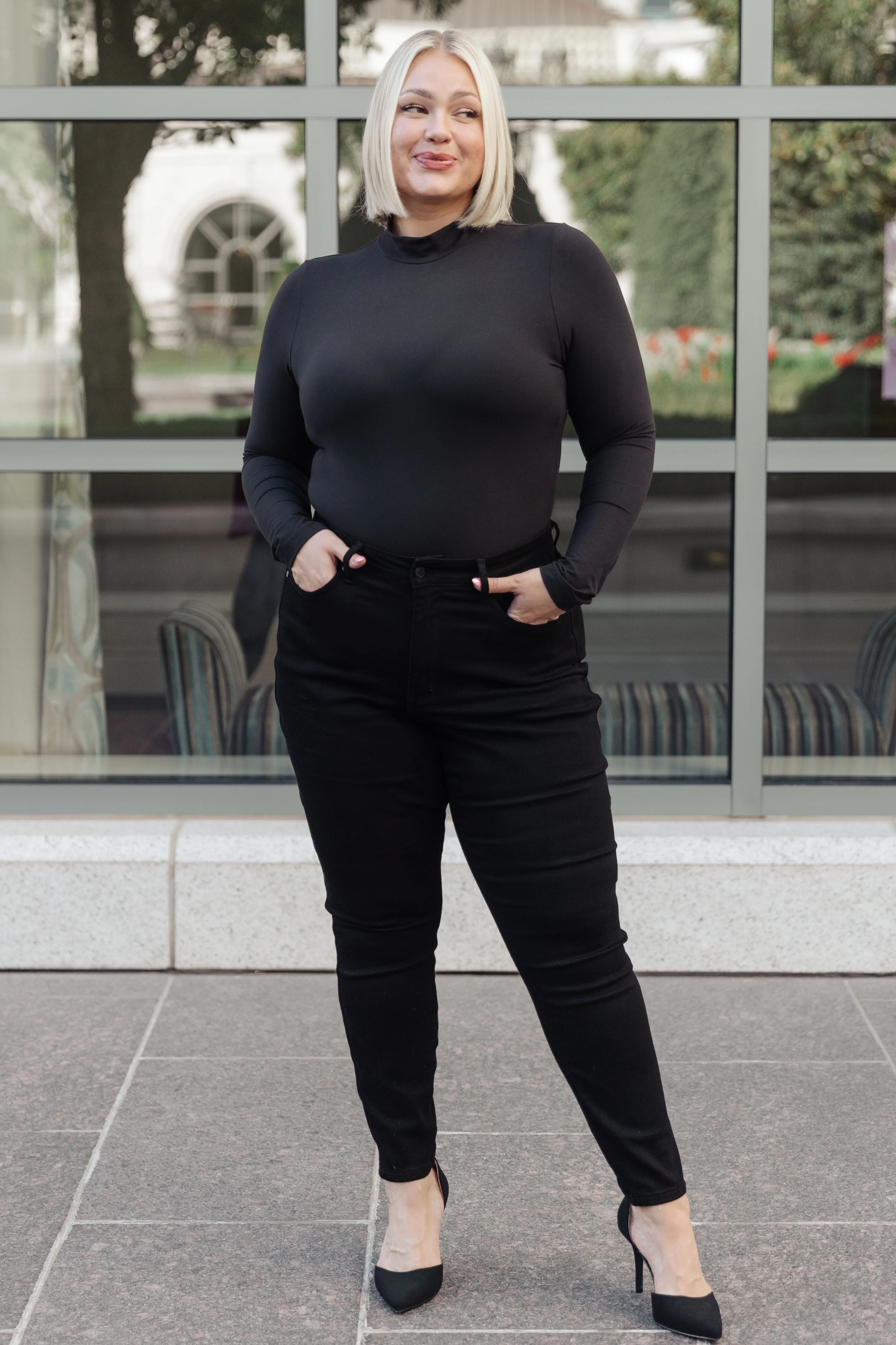Simple Situation Mock Neck Bodysuit - 11/6/2023 - Image 3