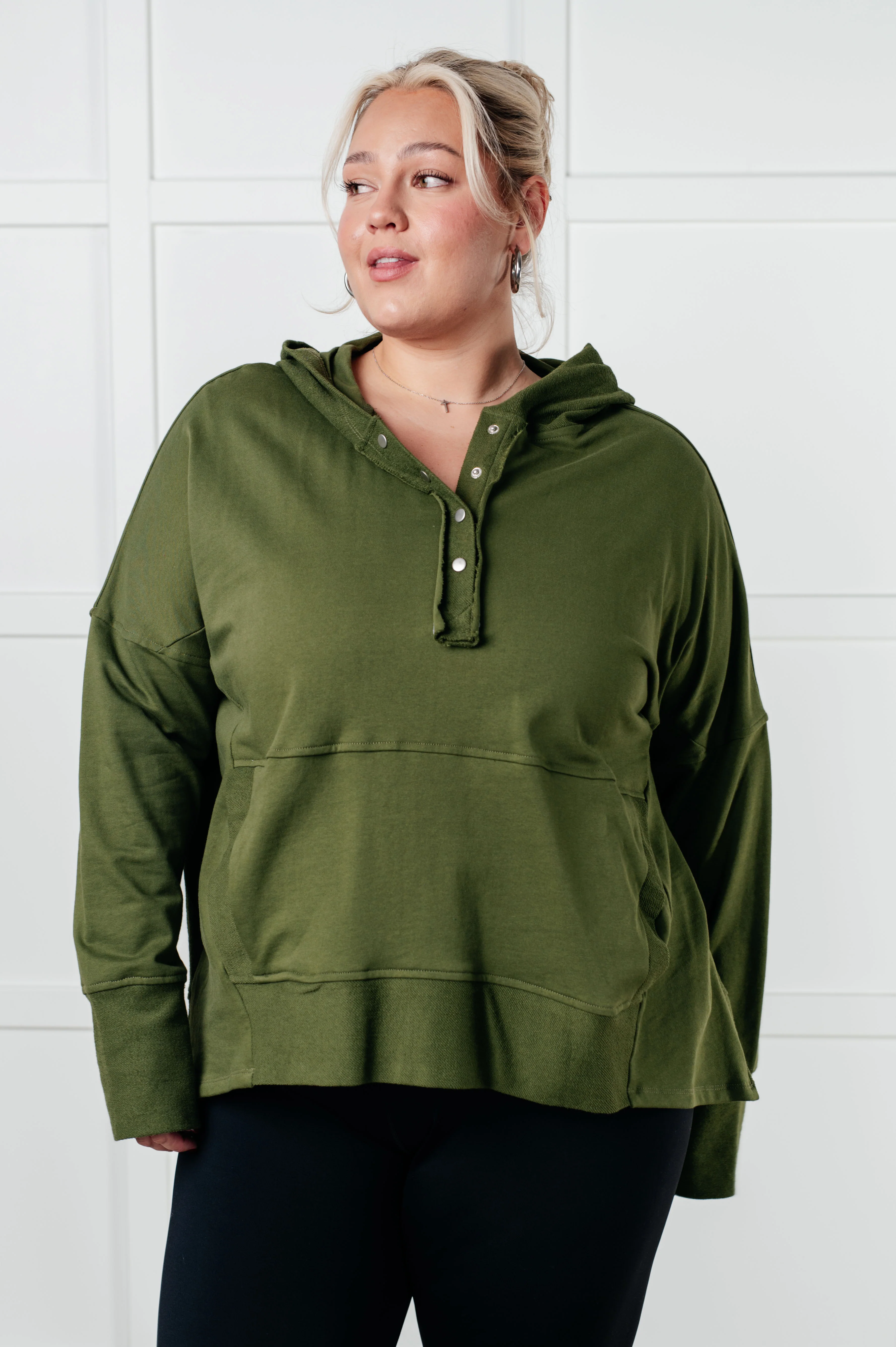 Simple Snug Snap Hooded Pullover - 9/23/2025 NEW - Image 3