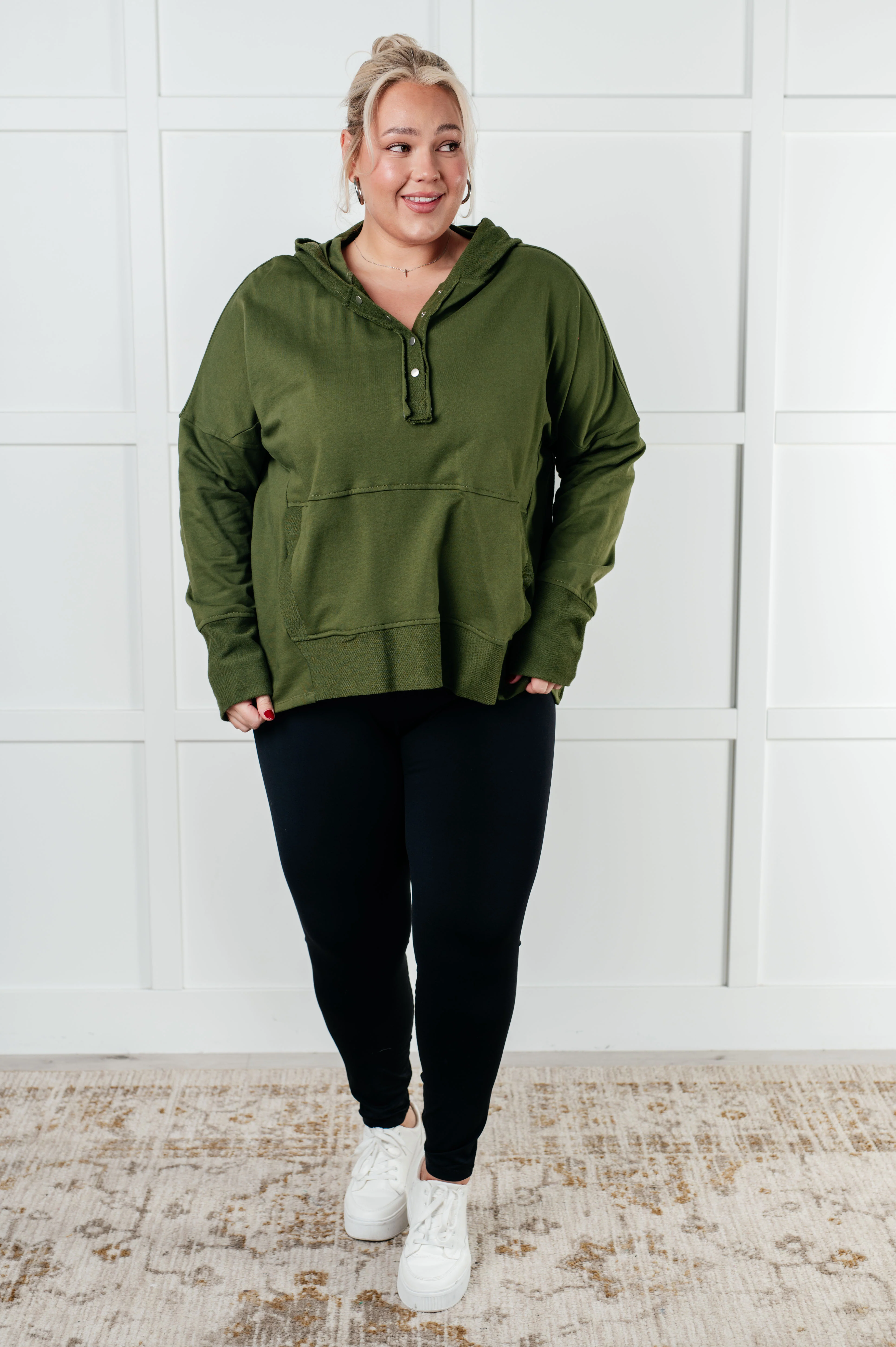 Simple Snug Snap Hooded Pullover - 9/23/2025 NEW - Image 4