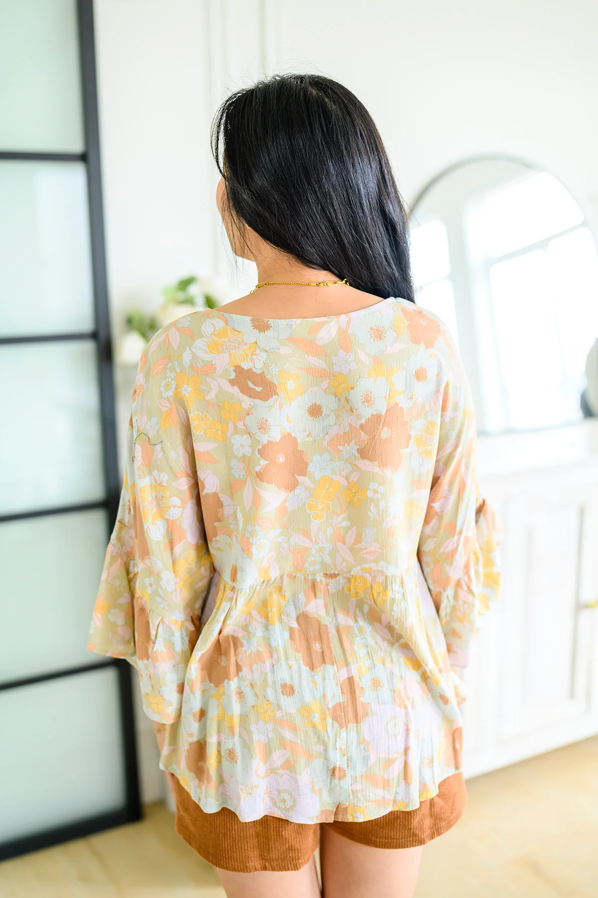 Singled Out Floral Blouse in Green - 4/21/2023 - Image 14