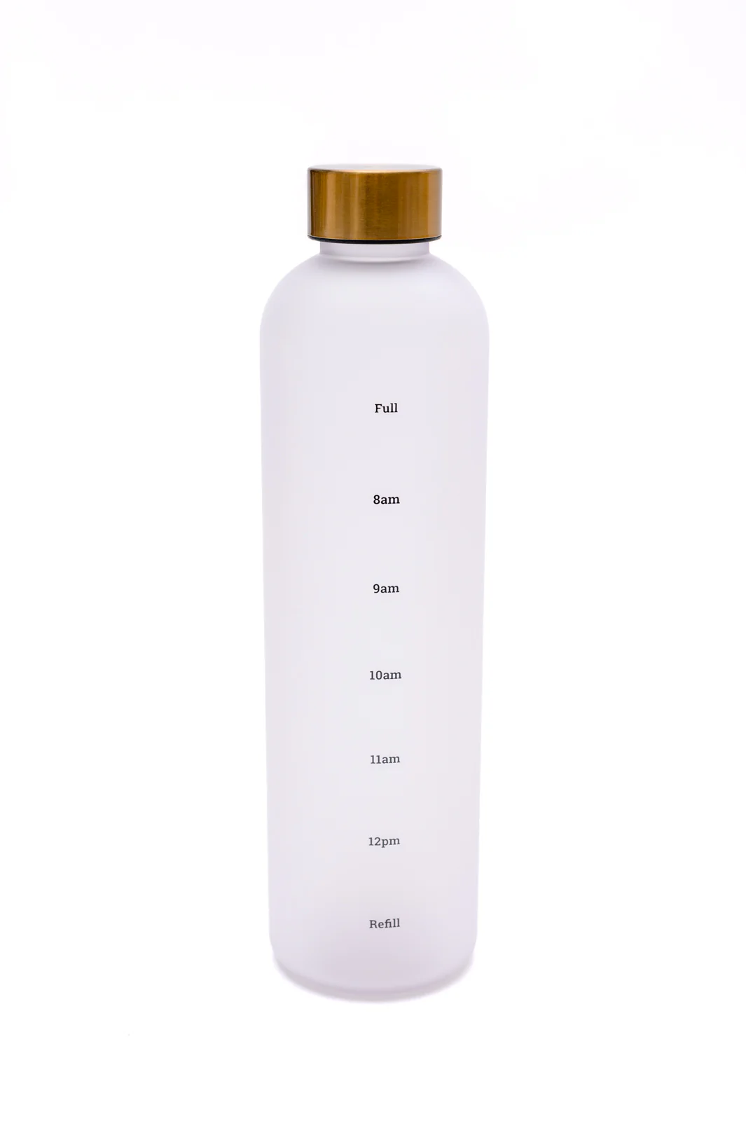 Sippin' Pretty 32 oz Translucent Water Bottle in White & Gold - 12/4/2023 - Image 3
