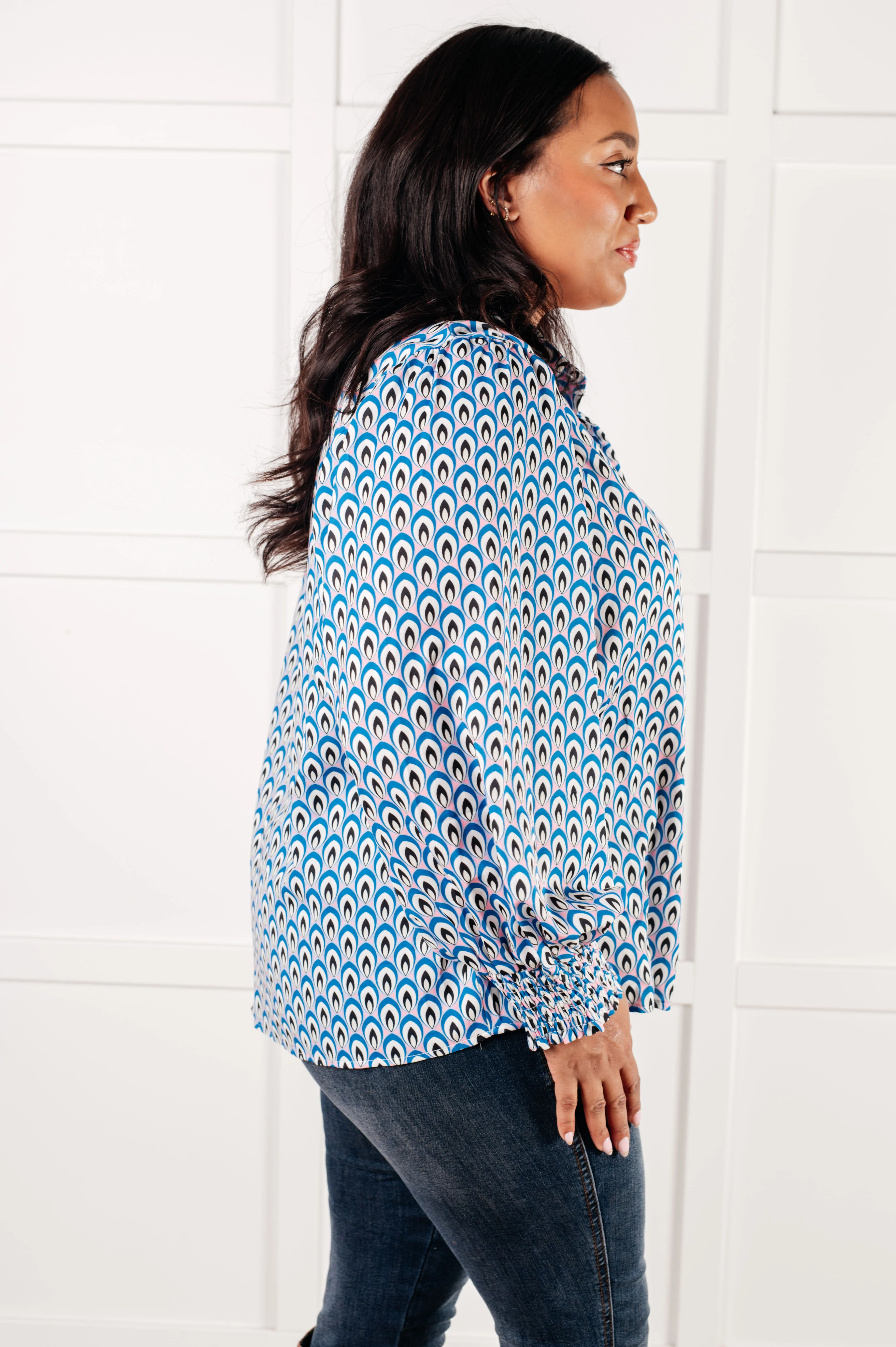 Skies Above Patterned Button Up Shirt - 1/7/2025 - Image 8
