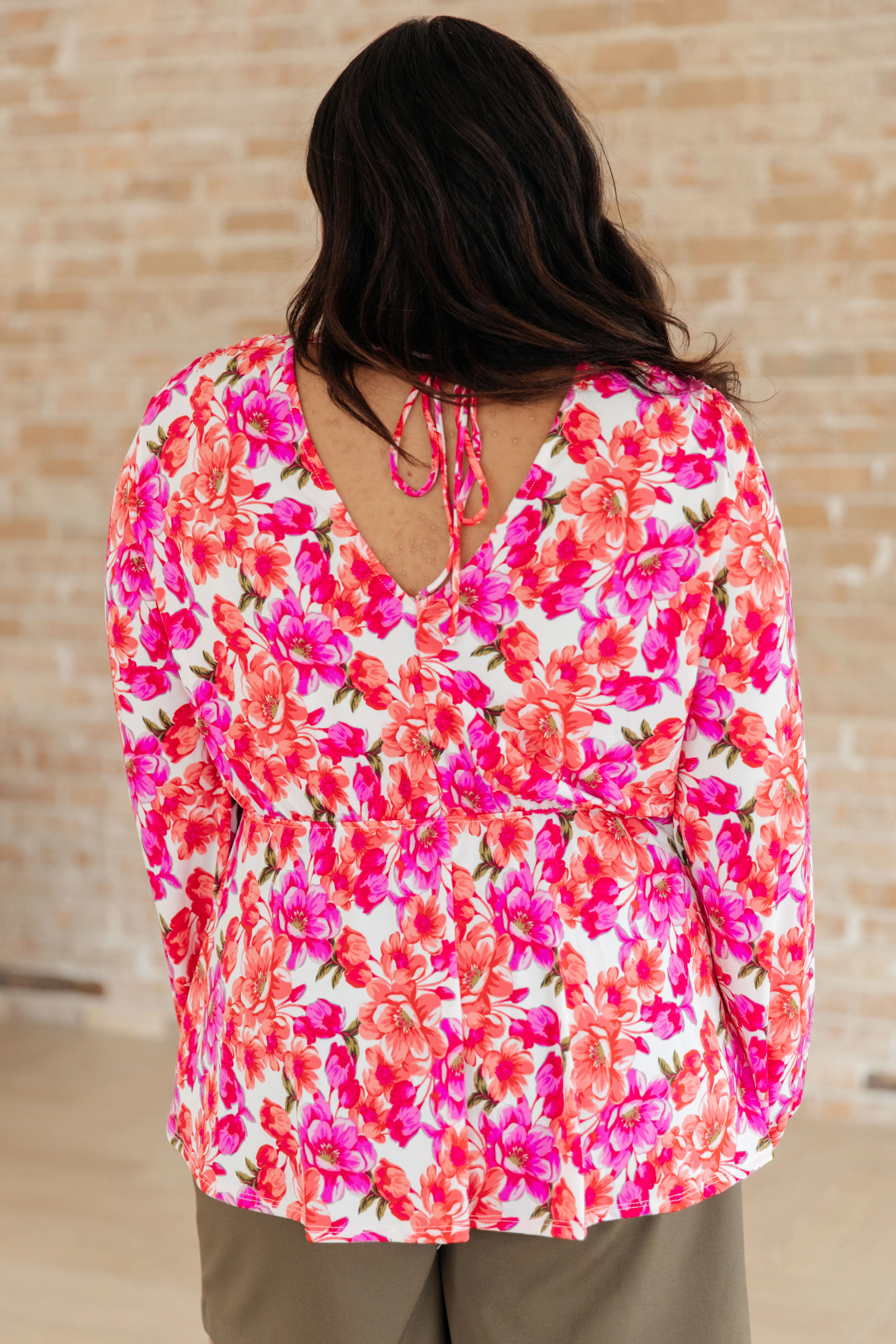 Smile Like You Mean It Floral Peplum - 2/26/2024 - Image 9