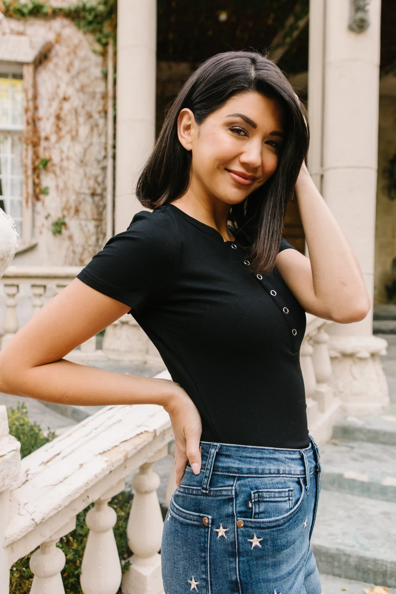 Snap It Up Bodysuit in Black - 10/28/2021 - Image 15