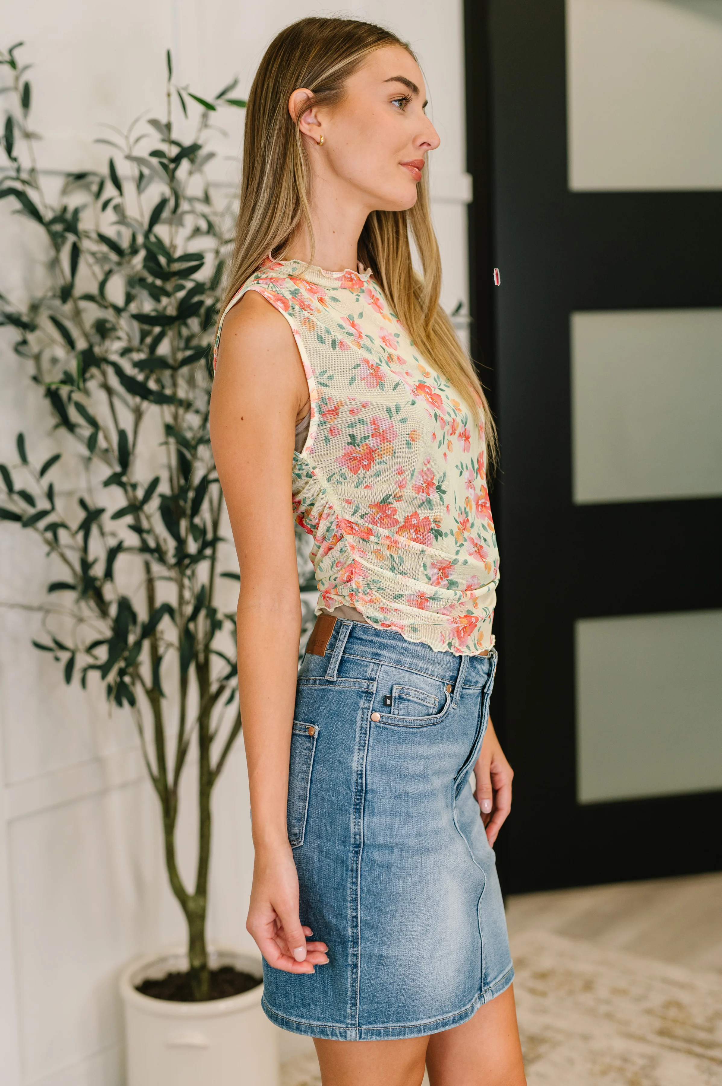 Snatched & Sassy Sheer Layering Top in Chartreuse - 6/4/2026 - Image 4