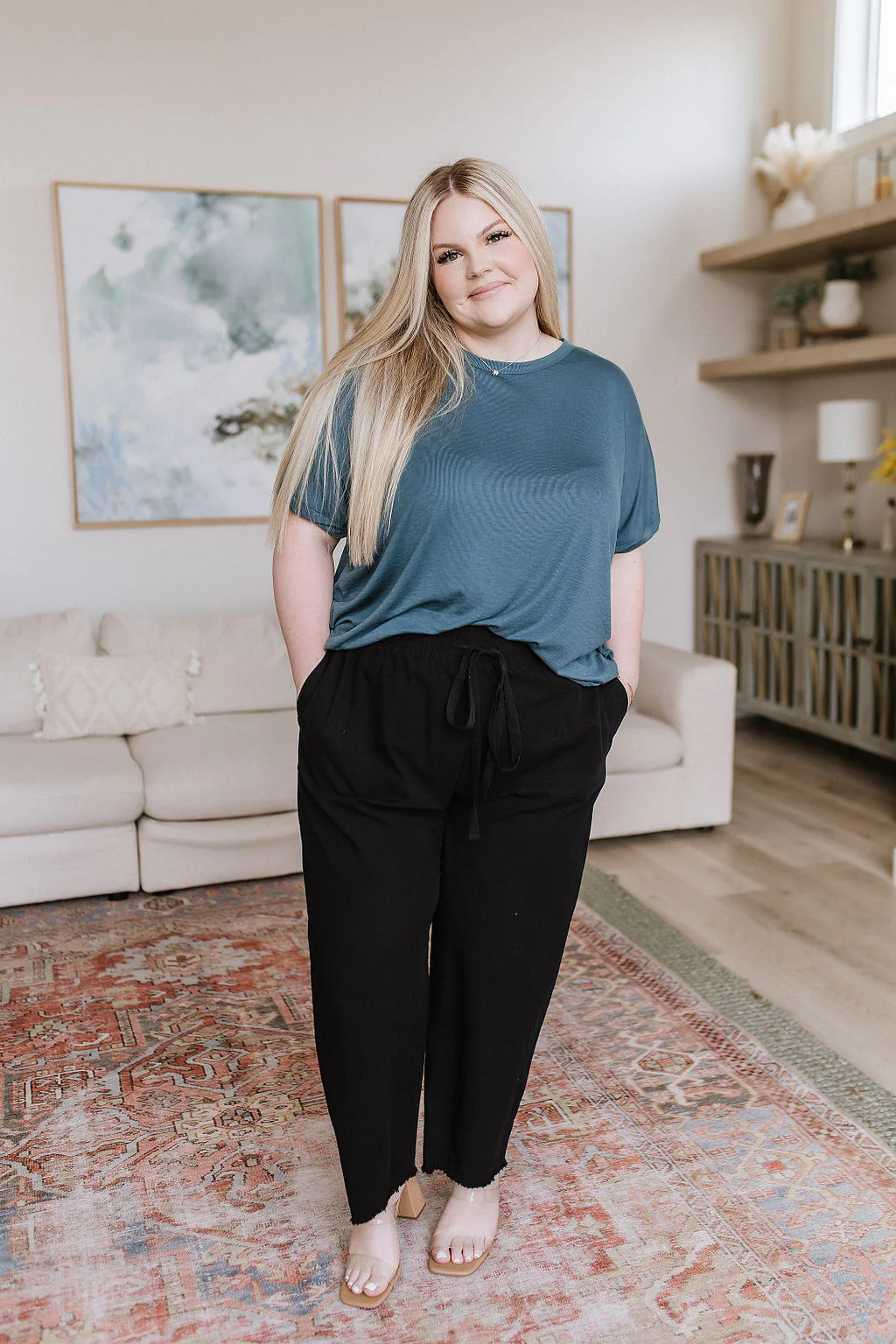 So Good Relaxed Fit Top in Dark Teal - 6/22/2023 - Image 15