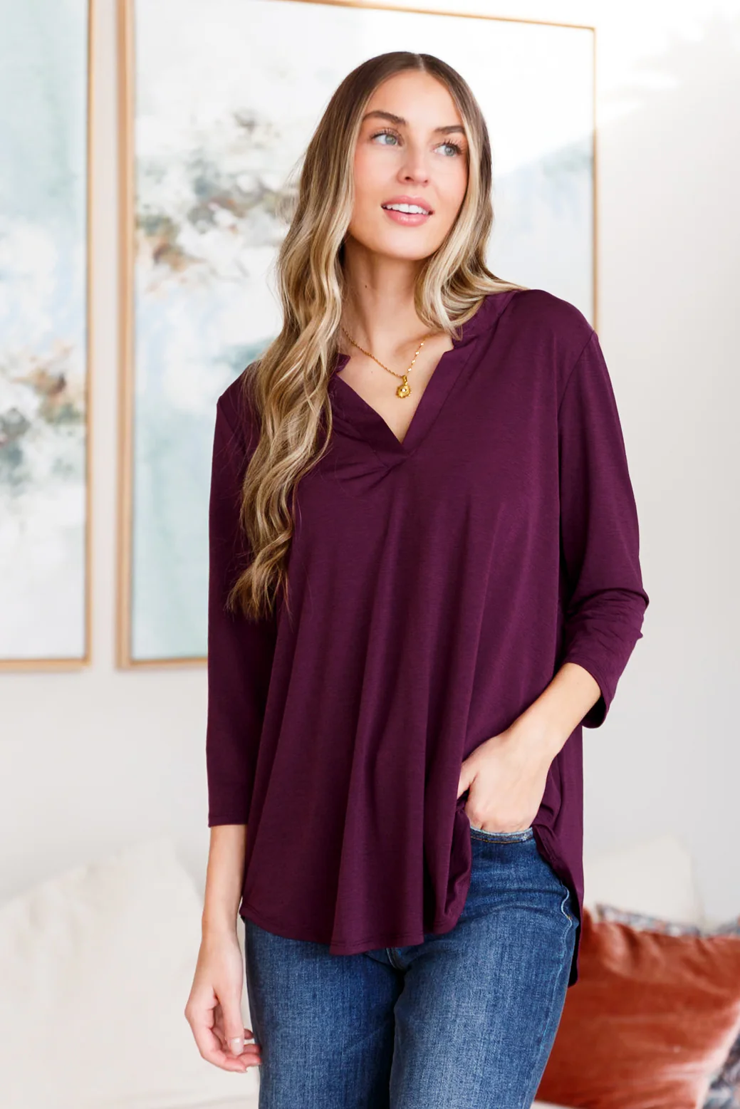 So Outstanding Top in Dark Magenta - 2/9/2024 - Image 3