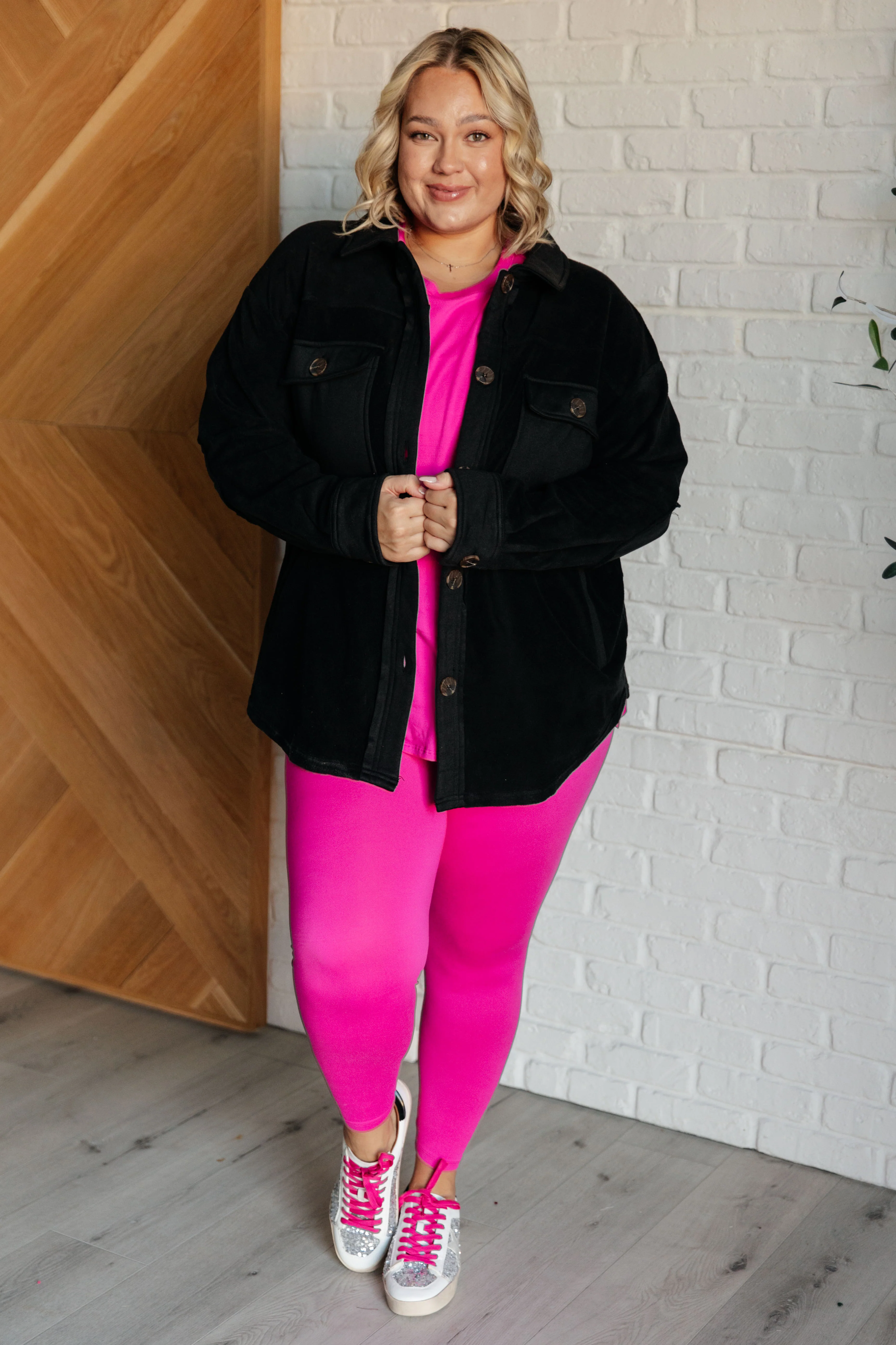 Soft Serve Brushed Microfiber Set in Neon Hot Pink - 12/4/2024 - Image 3