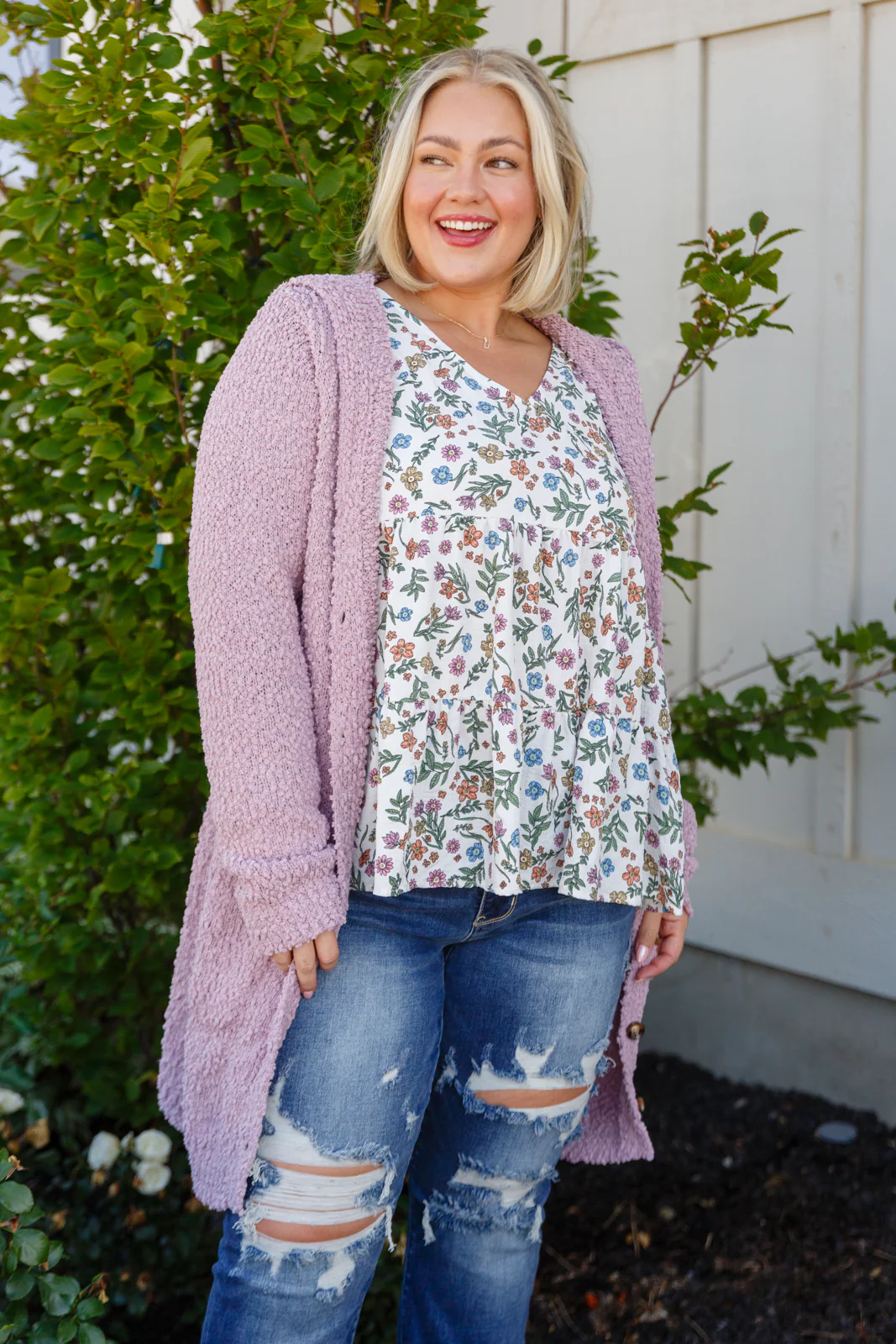 Soft Wisteria Hooded Cardigan - 10/5/2023 - Image 4