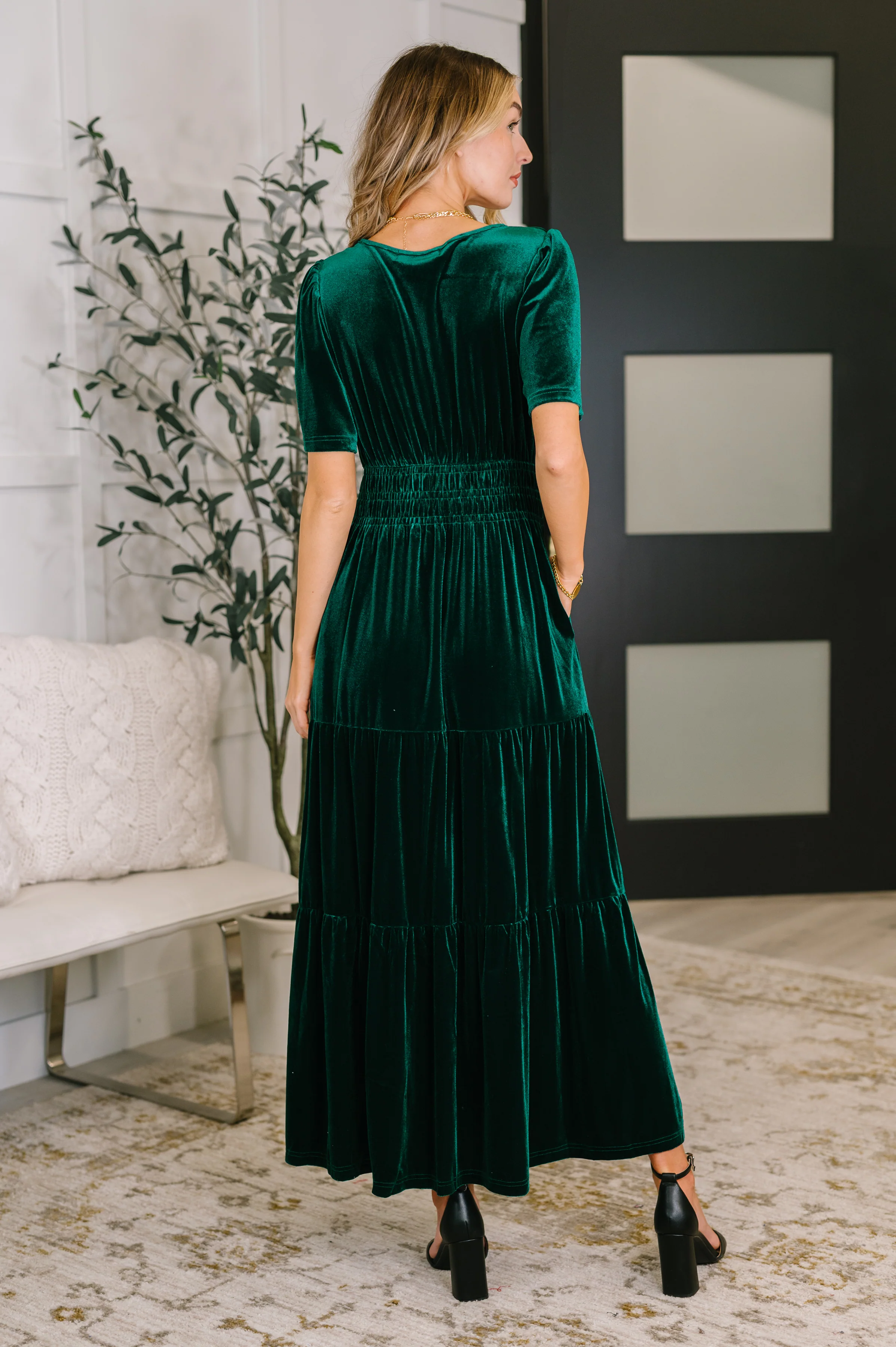 Softest Touch Velvet Tiered Dress - 12/5/2025 - Image 4