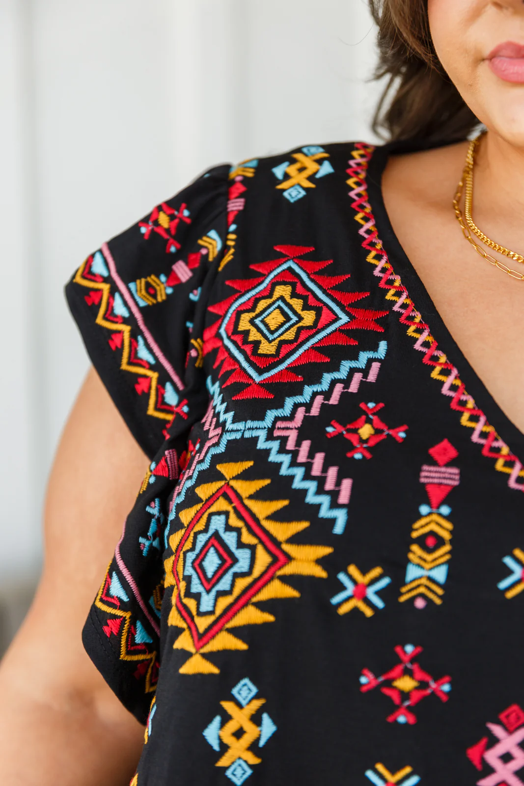 Sophia Embroidered Blouse in Black - 6/1/2023 - Image 10