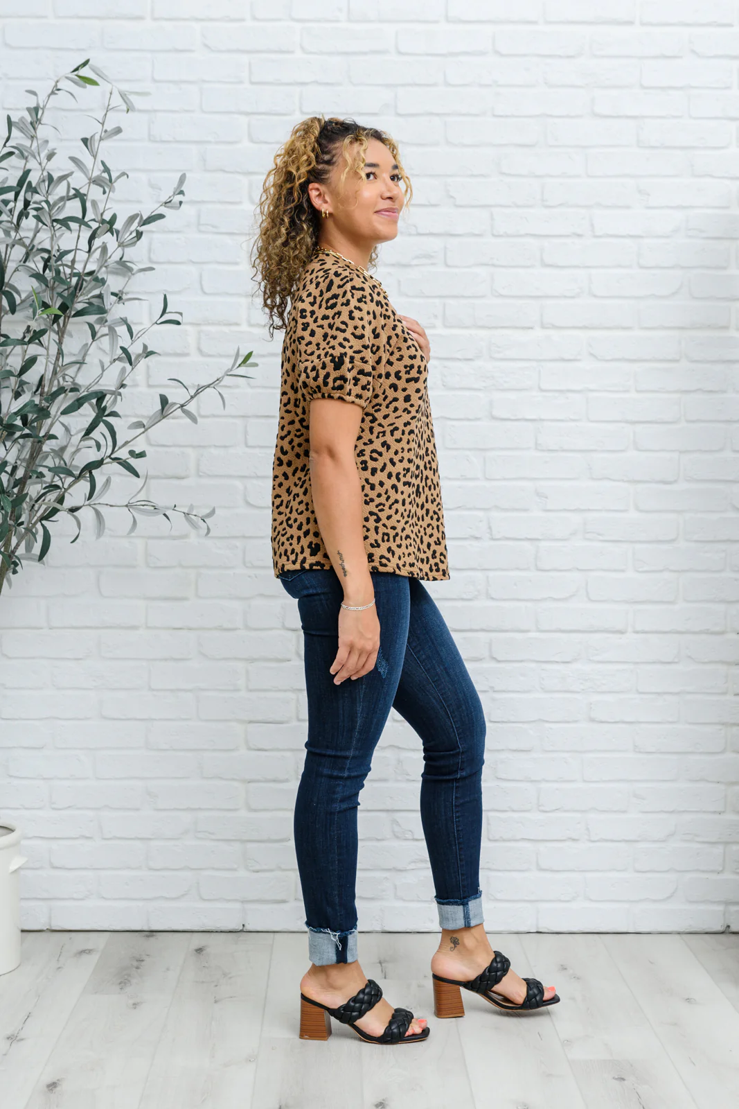 Spotted Animal Print Blouse - 8/18/2022 - Image 11