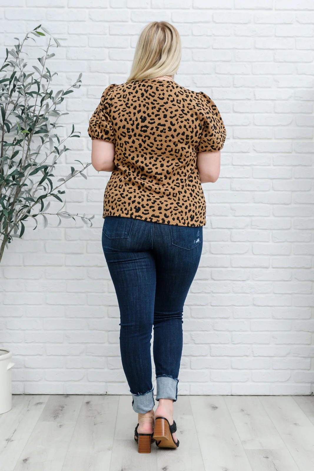 Spotted Animal Print Blouse - 8/18/2022 - Image 13