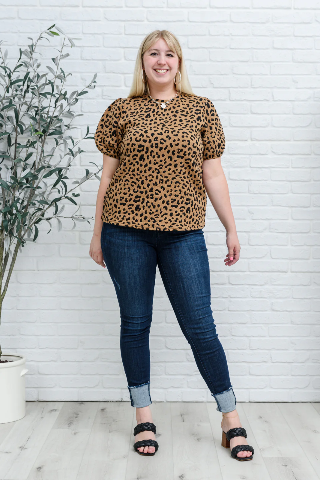 Spotted Animal Print Blouse - 8/18/2022 - Image 8