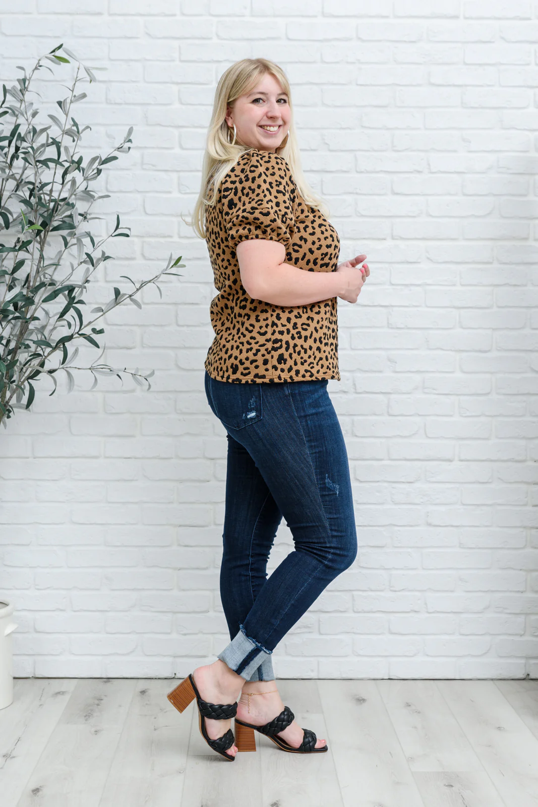 Spotted Animal Print Blouse - 8/18/2022 - Image 9