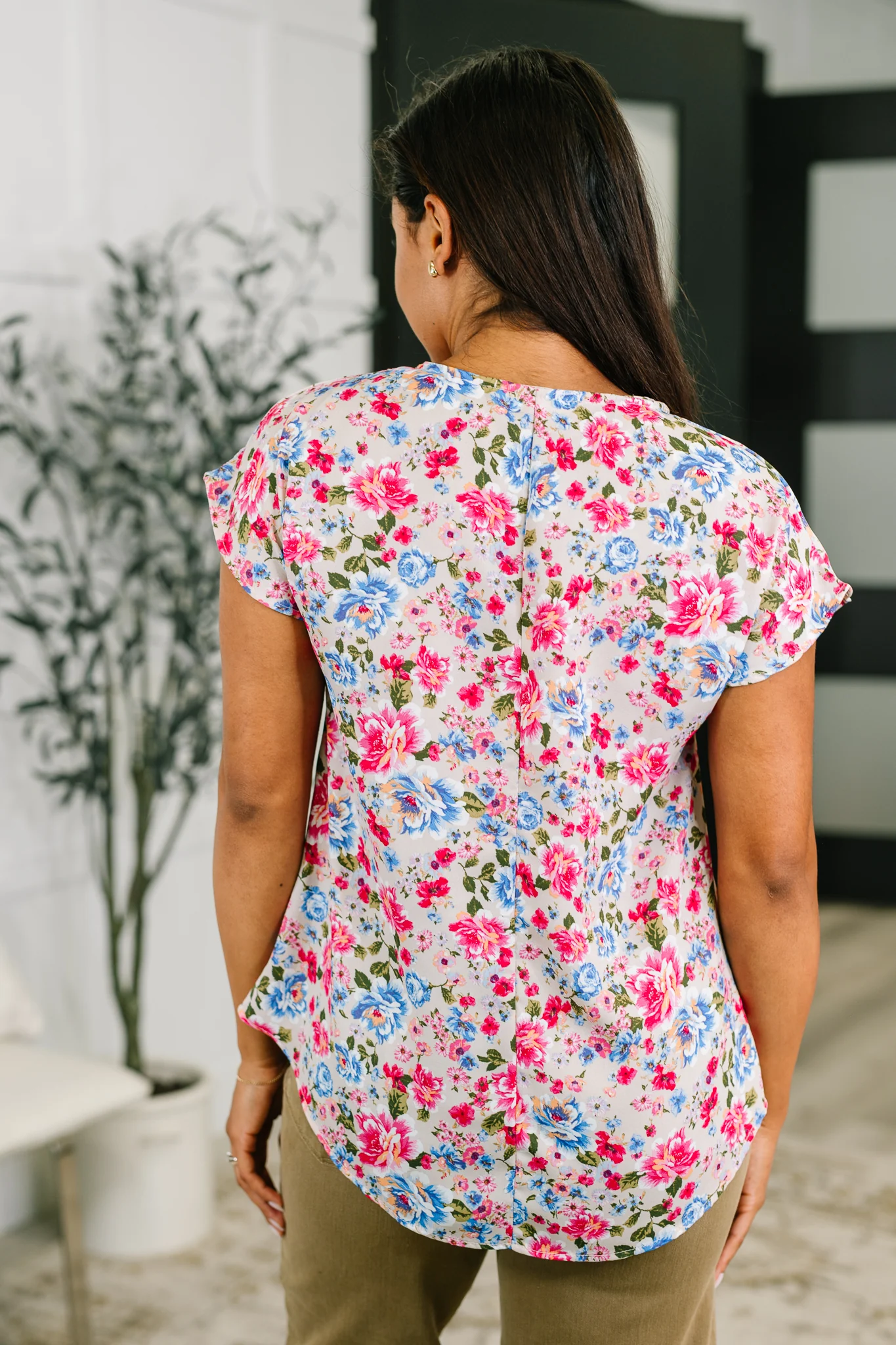 Spring Air Floral Print Blouse - 6/30/2026 NEW - Image 5
