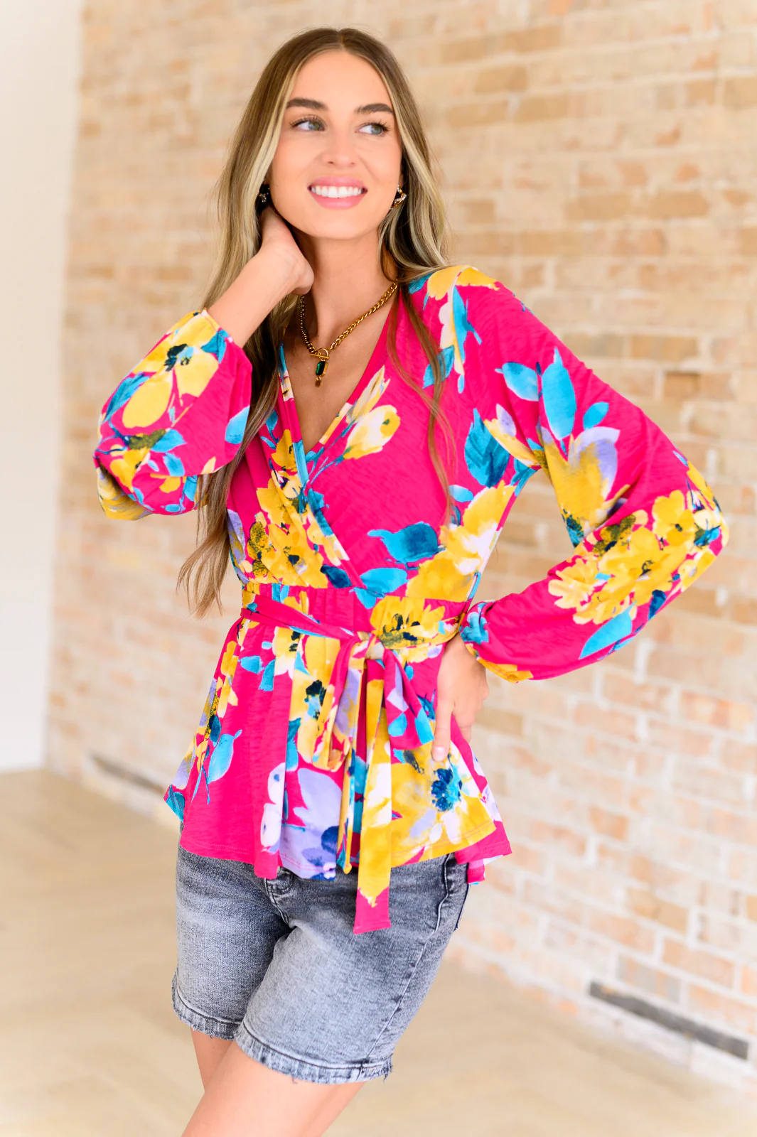 Spring to Be Sprung V-Neck Floral Blouse - 5/28/2024 - Image 2