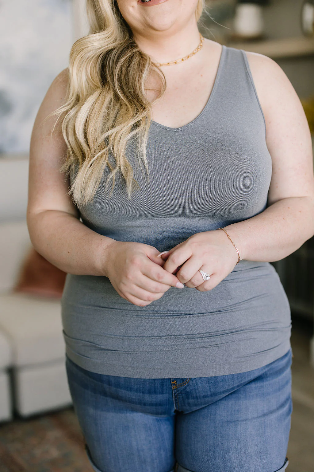 Standard Issue Seamless Longline Tank in Heather Grey - 5/30/2023 - Image 10