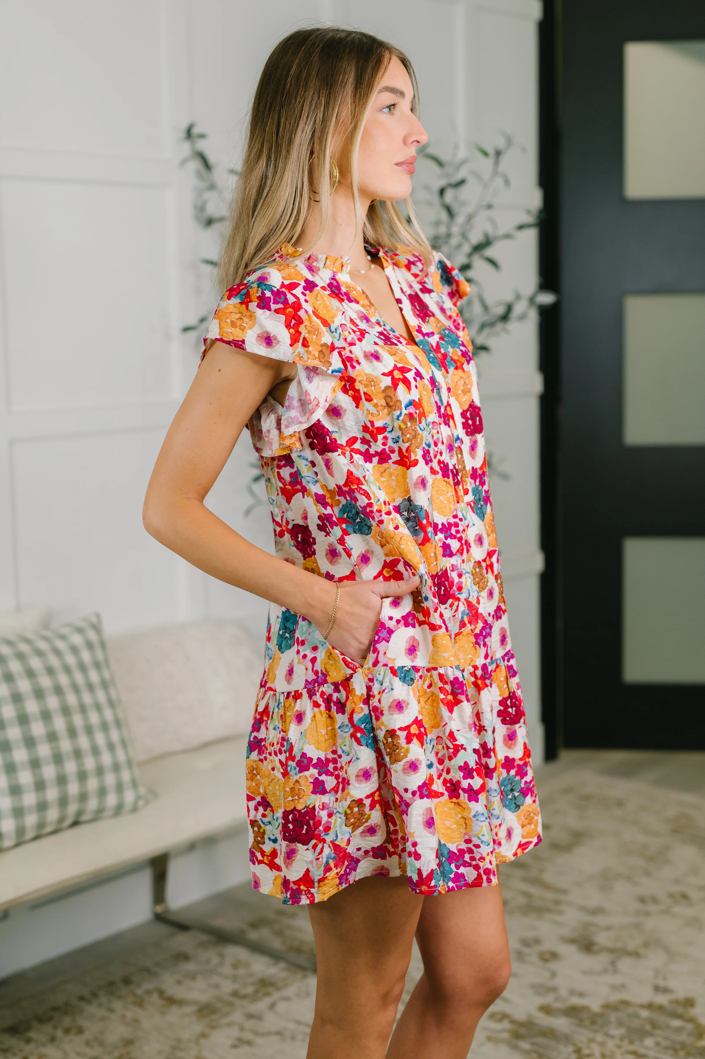 Start of Something Great Flutter Sleeve Floral Dress - 5/15/2026 NEW - Image 5