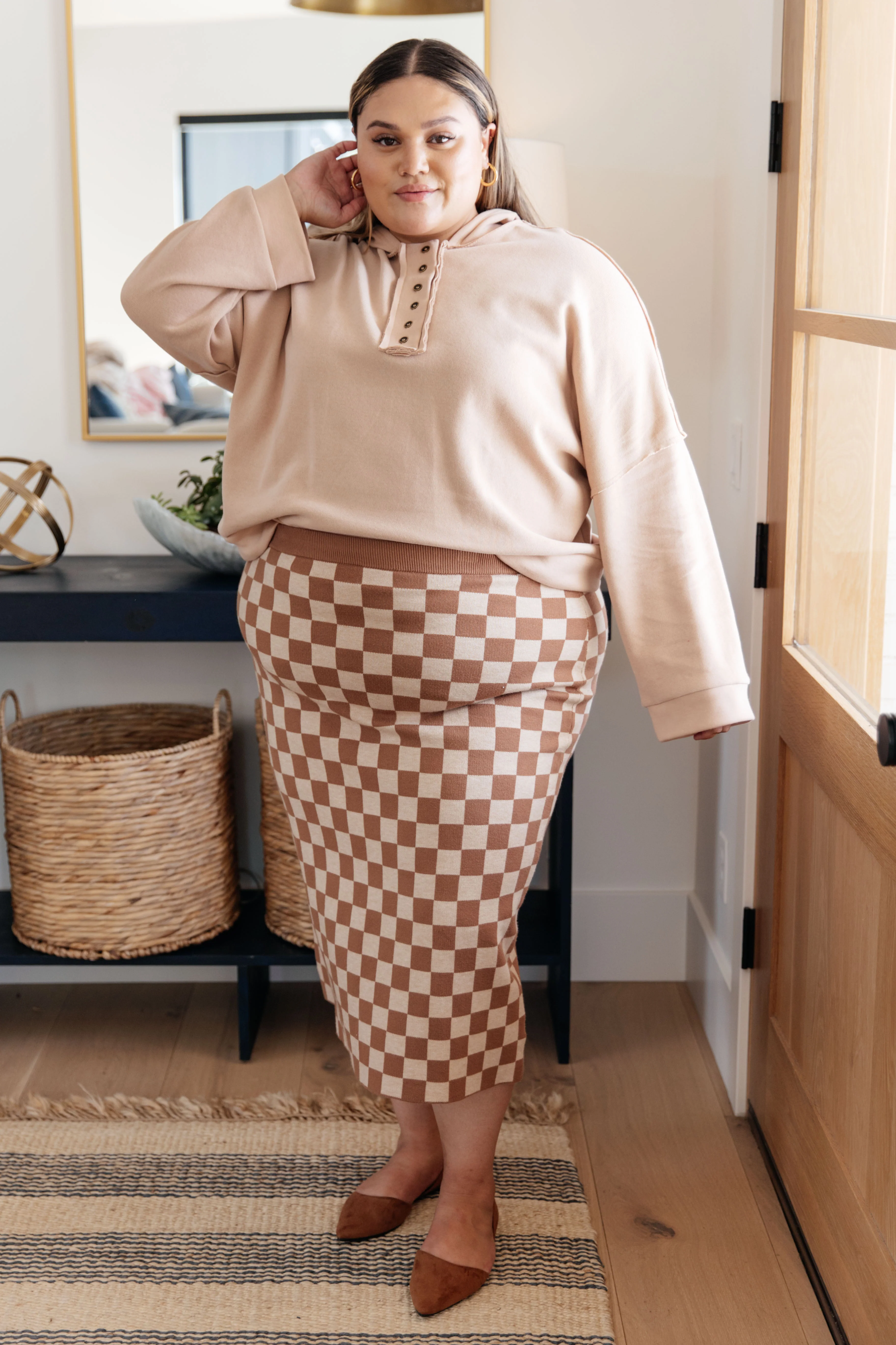 Start Your Engines Checkered Midi Skirt - 9/8/2023 - Image 7