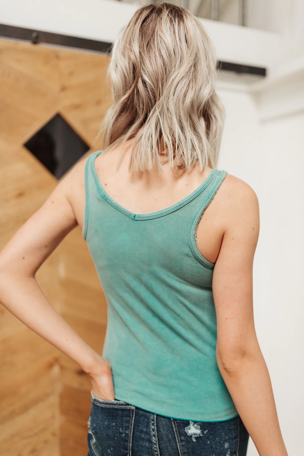 Stay Easy Tank In Aqua - 2/22/2022 - Image 10