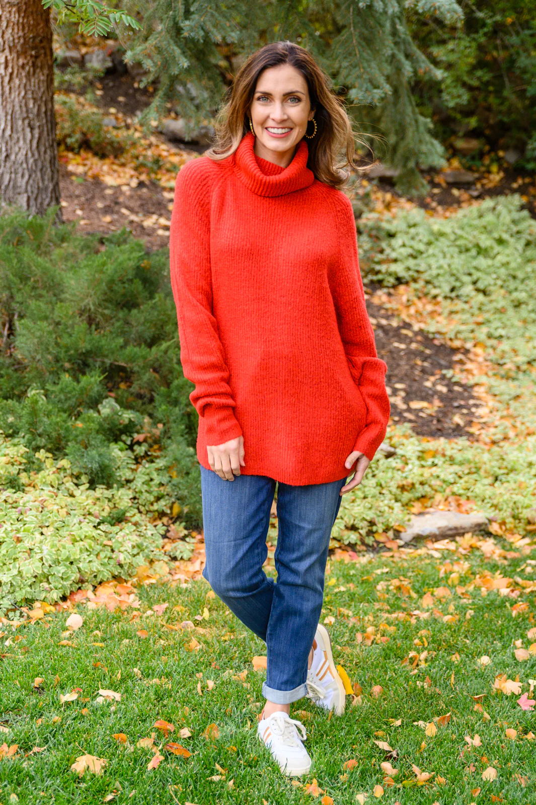 Steady Pace Roll Neck Sweater In Red - 11/17/2022 - Image 5