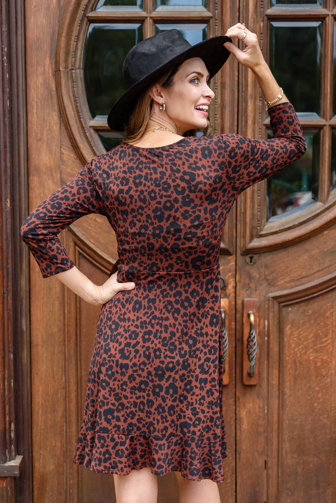 Stella Animal Print Mini Wrap Dress - 9/27/2022 - Image 3