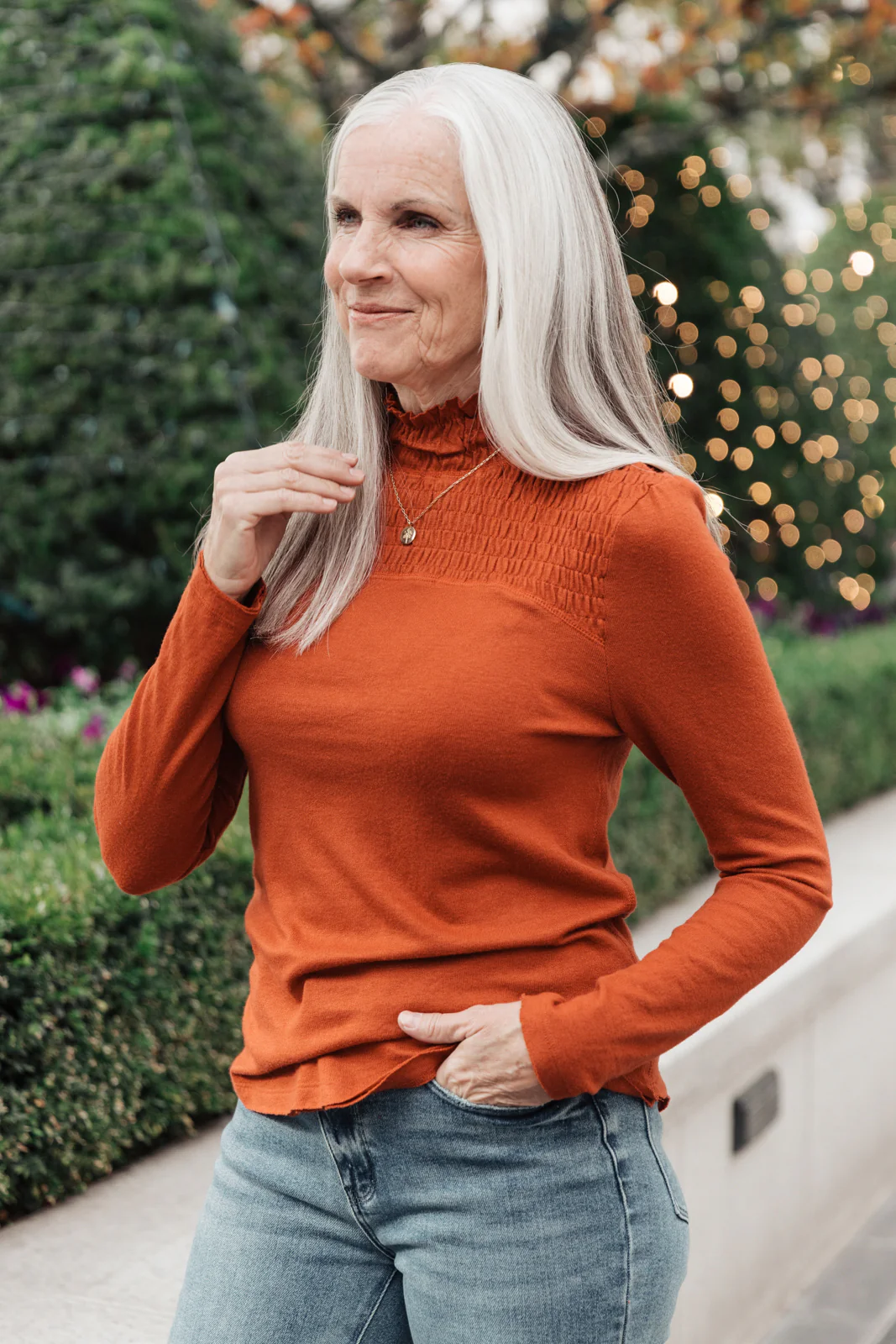 Stylin Girl Turtleneck in Rust - 12/7/2021 - Image 9