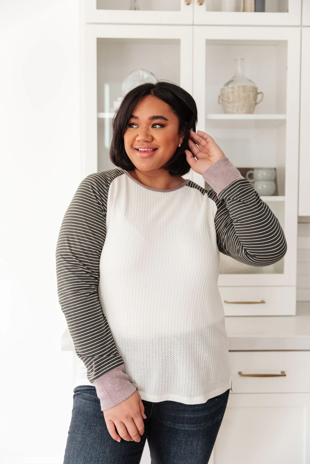 Suave Stripes Raglan Top - 2/8/2022