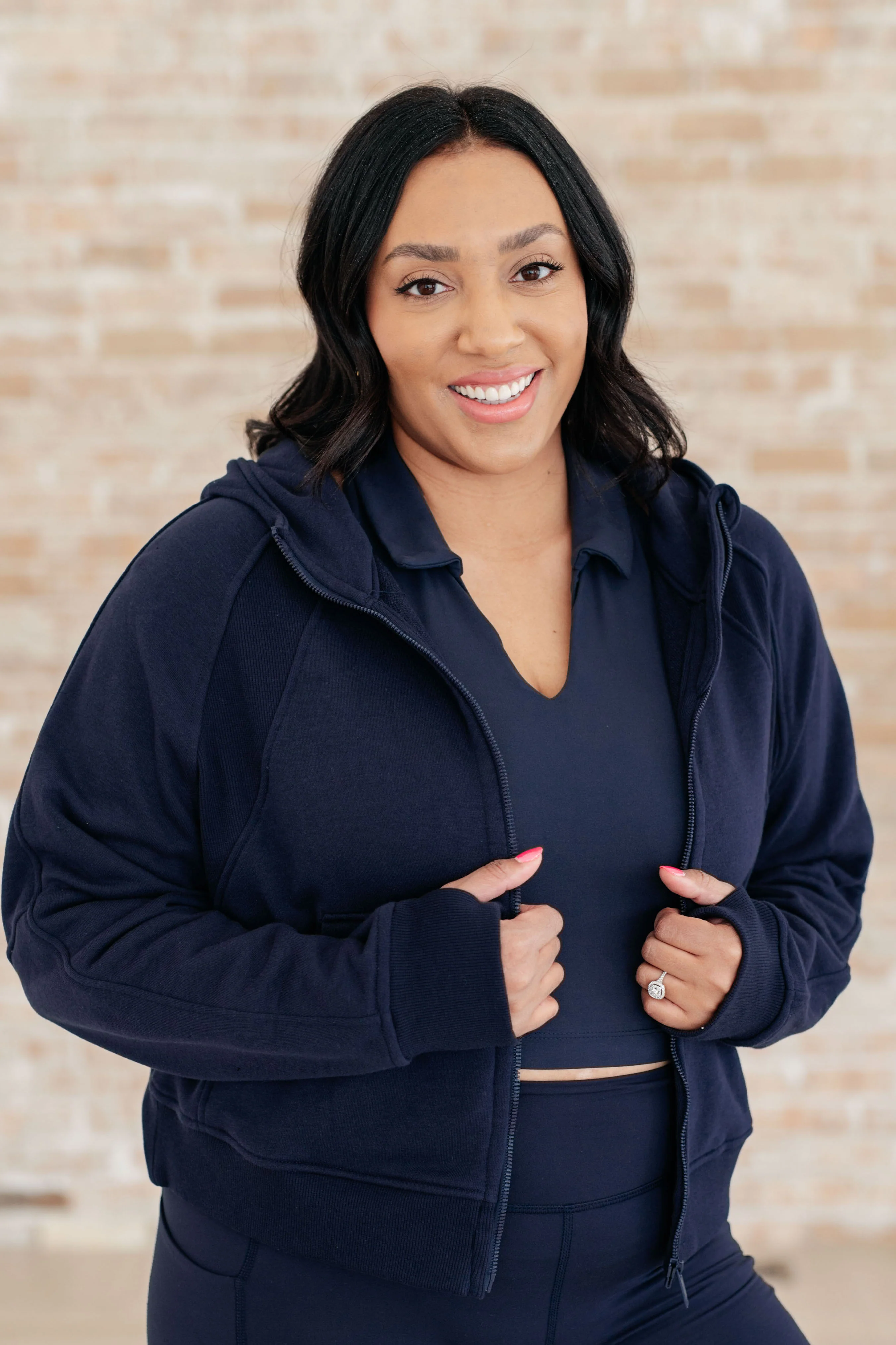 Sun or Shade Zip Up Jacket in Navy - 4/3/2024 - Image 2