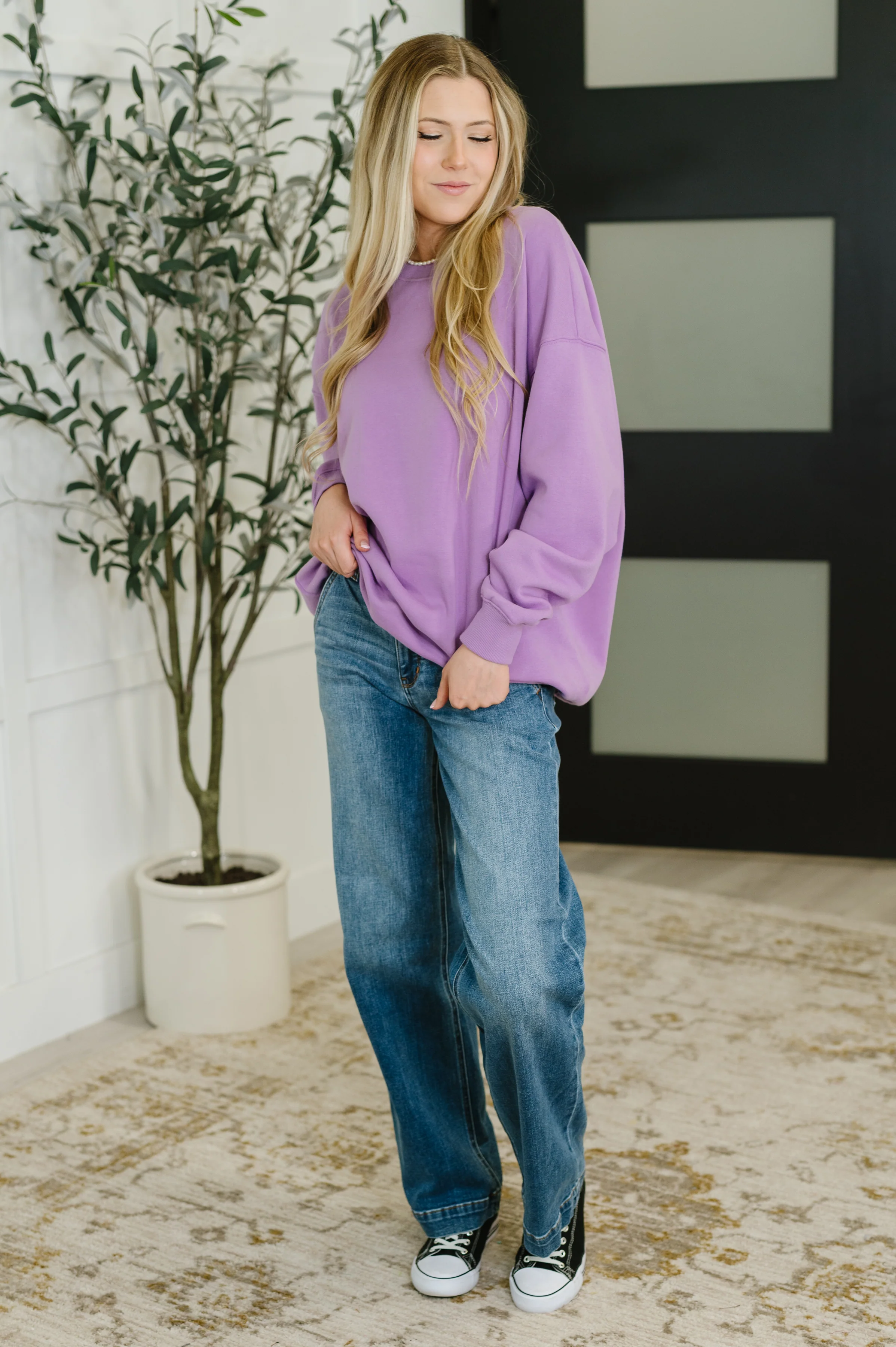 Sunday Snug Relaxed Pullover in Lavender - 8/13/2025 - Image 2