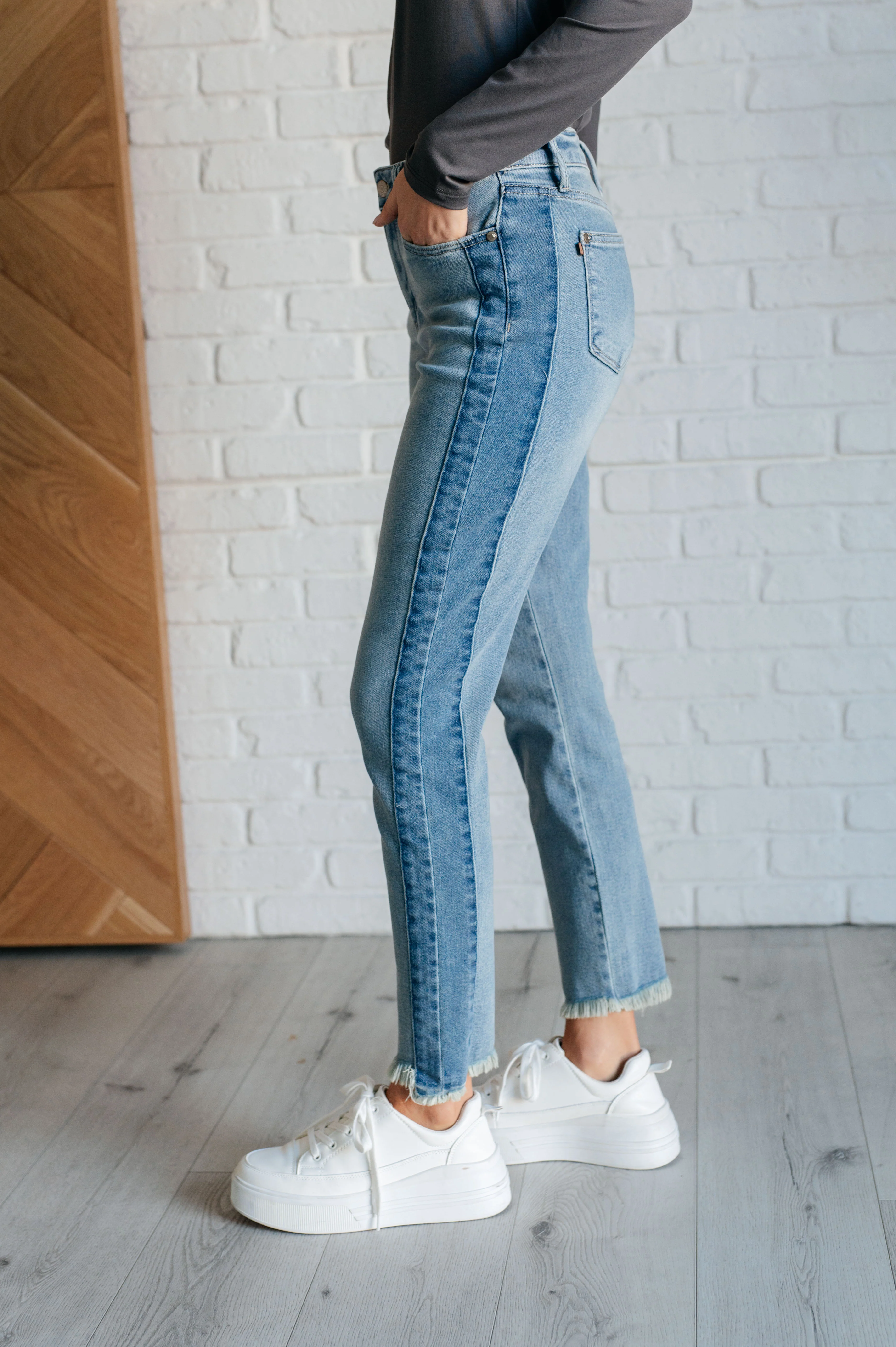 Susan High Rise Side Panel Detail Slim Jeans - 10/30/2024 - Image 6