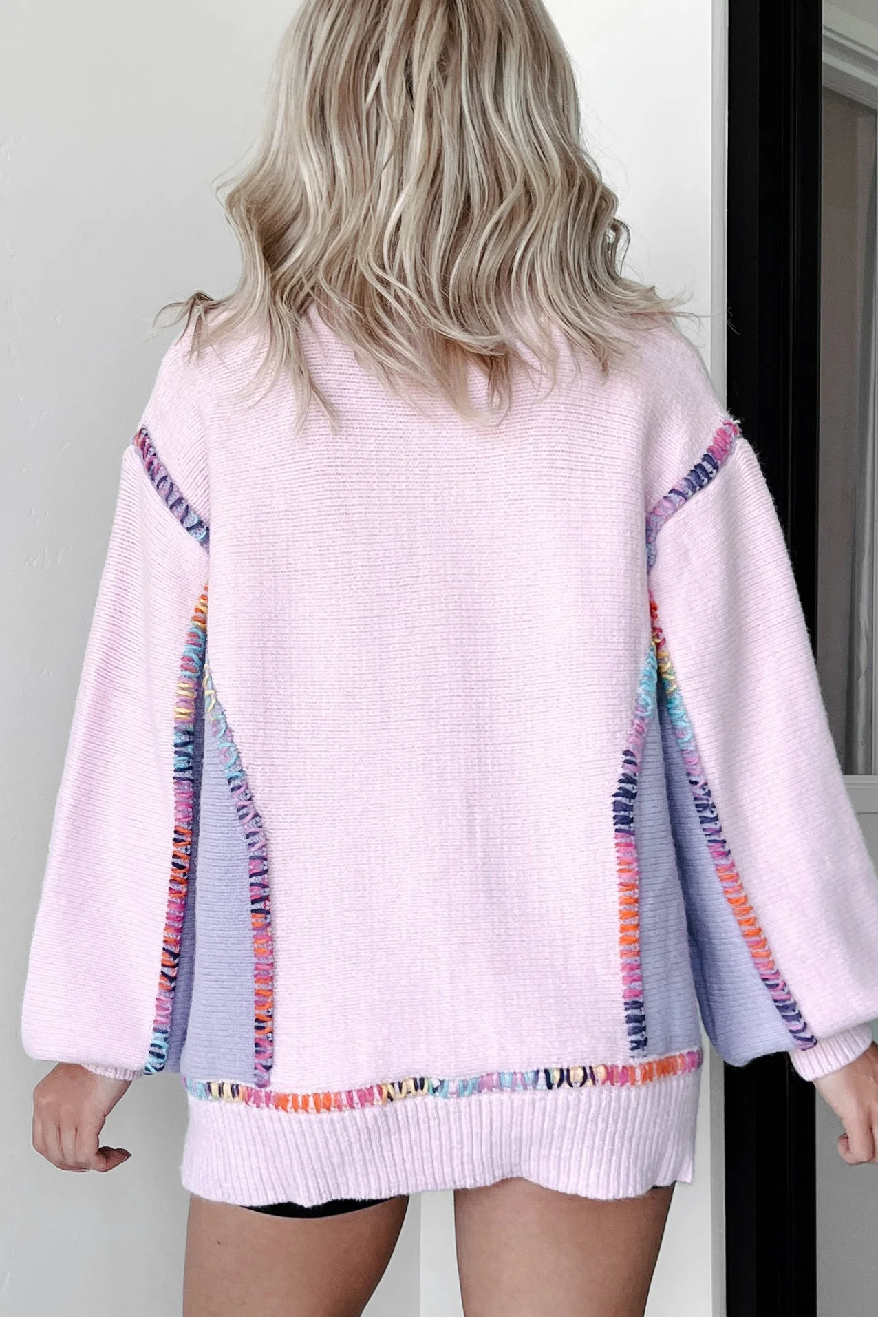 Sweater With Rainbow Stitches - Image 2