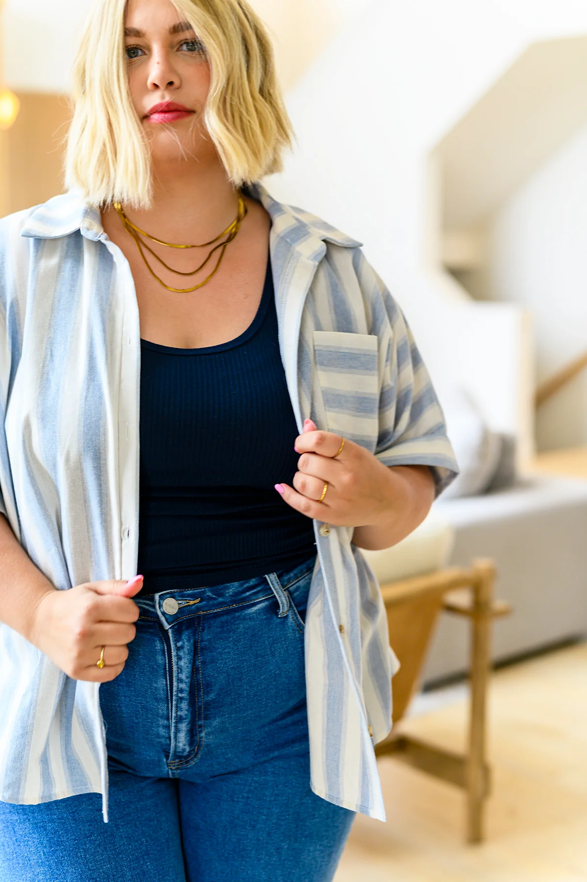 Tailored to Relax Striped Button Down - 3/9/2023 - Image 18