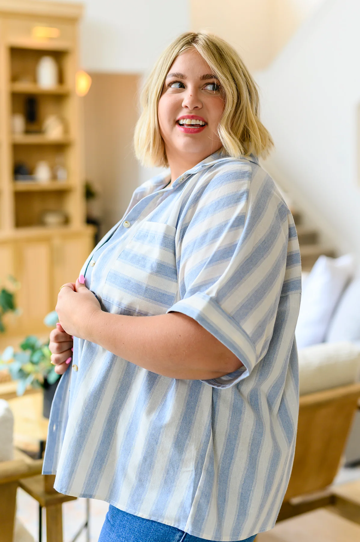 Tailored to Relax Striped Button Down - 3/9/2023 - Image 5