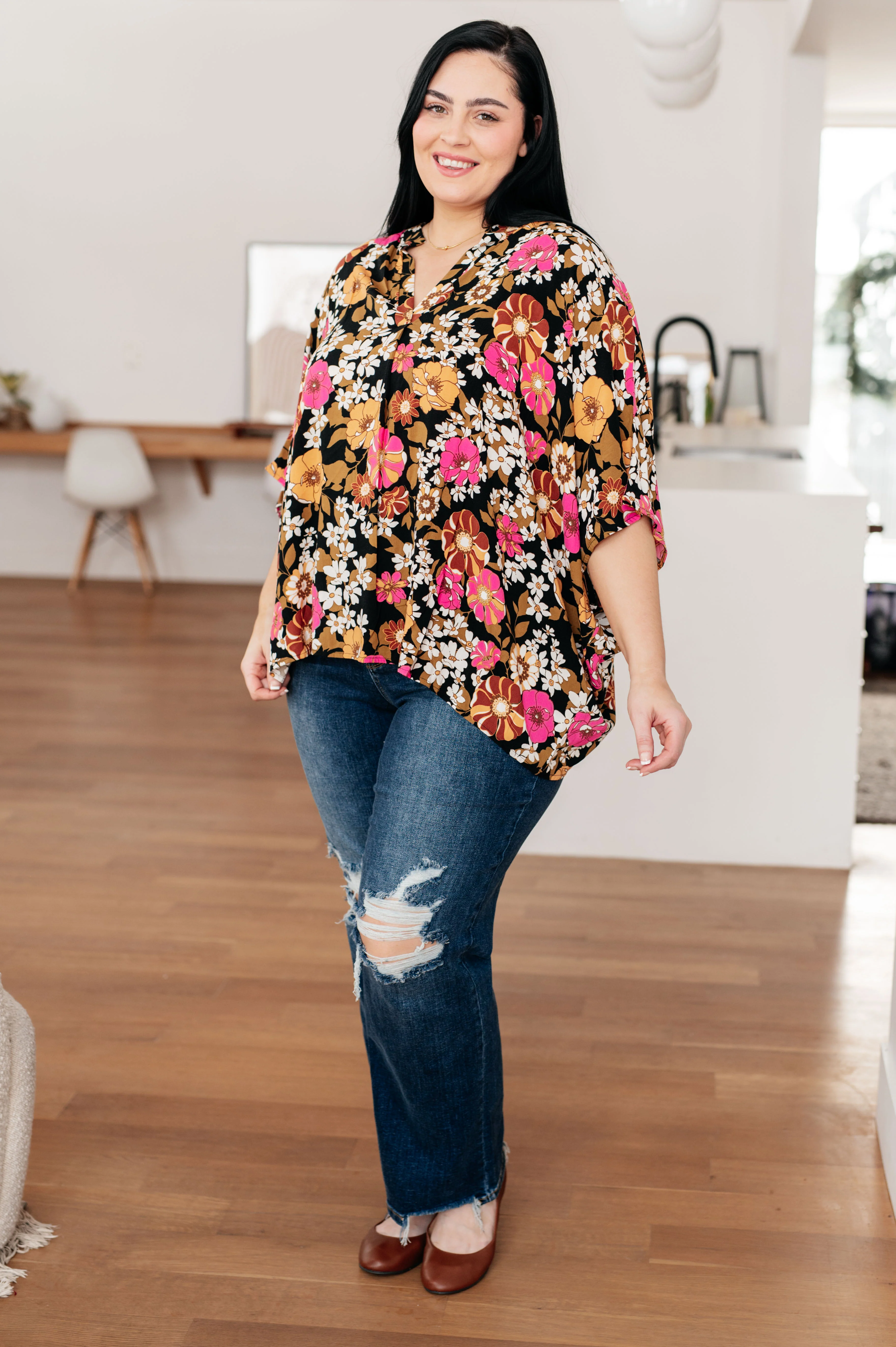 Take Another Chance Floral Print Top - 2/2/2024 - Image 6