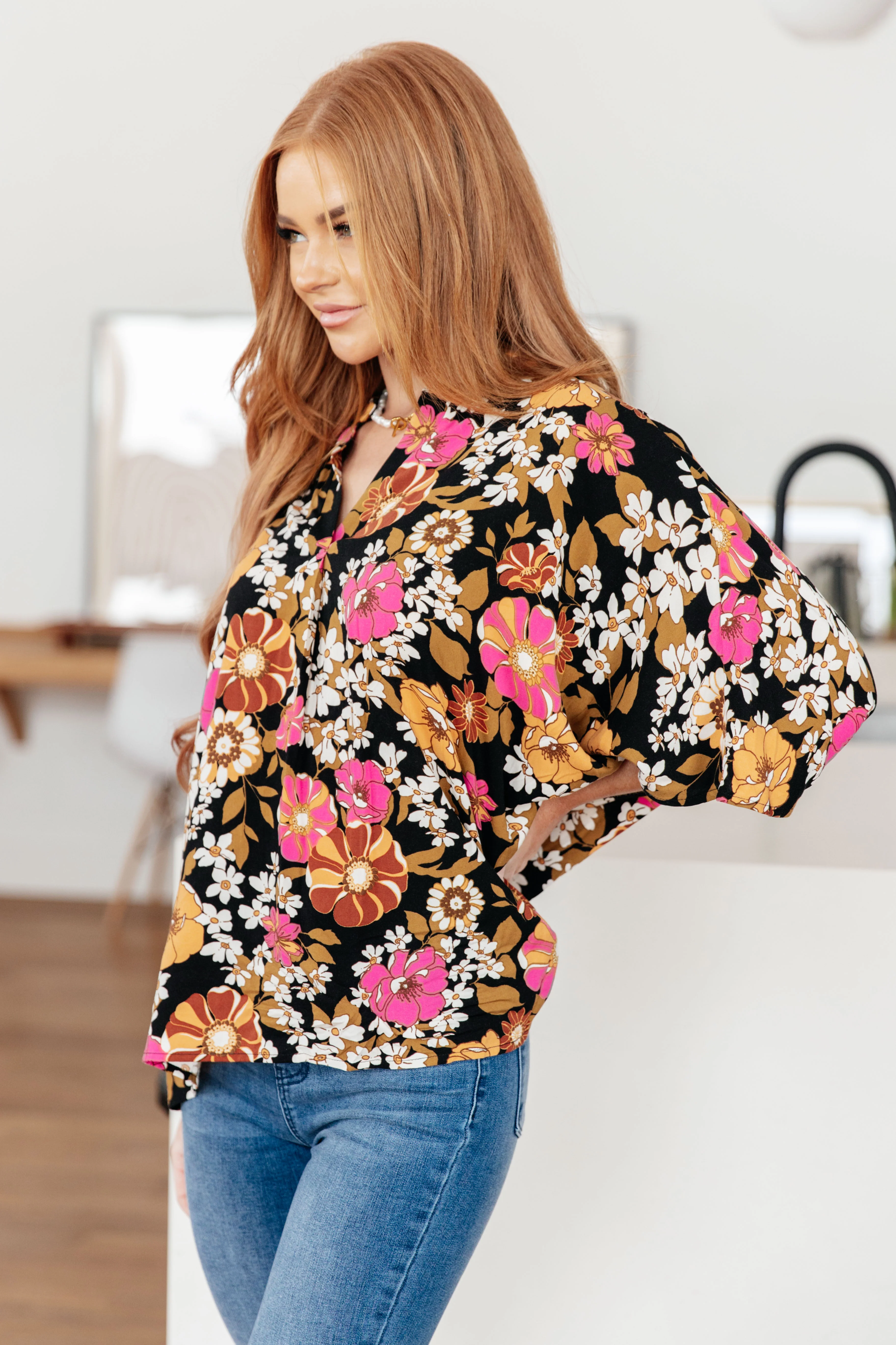 Take Another Chance Floral Print Top - 2/2/2024 - Image 7