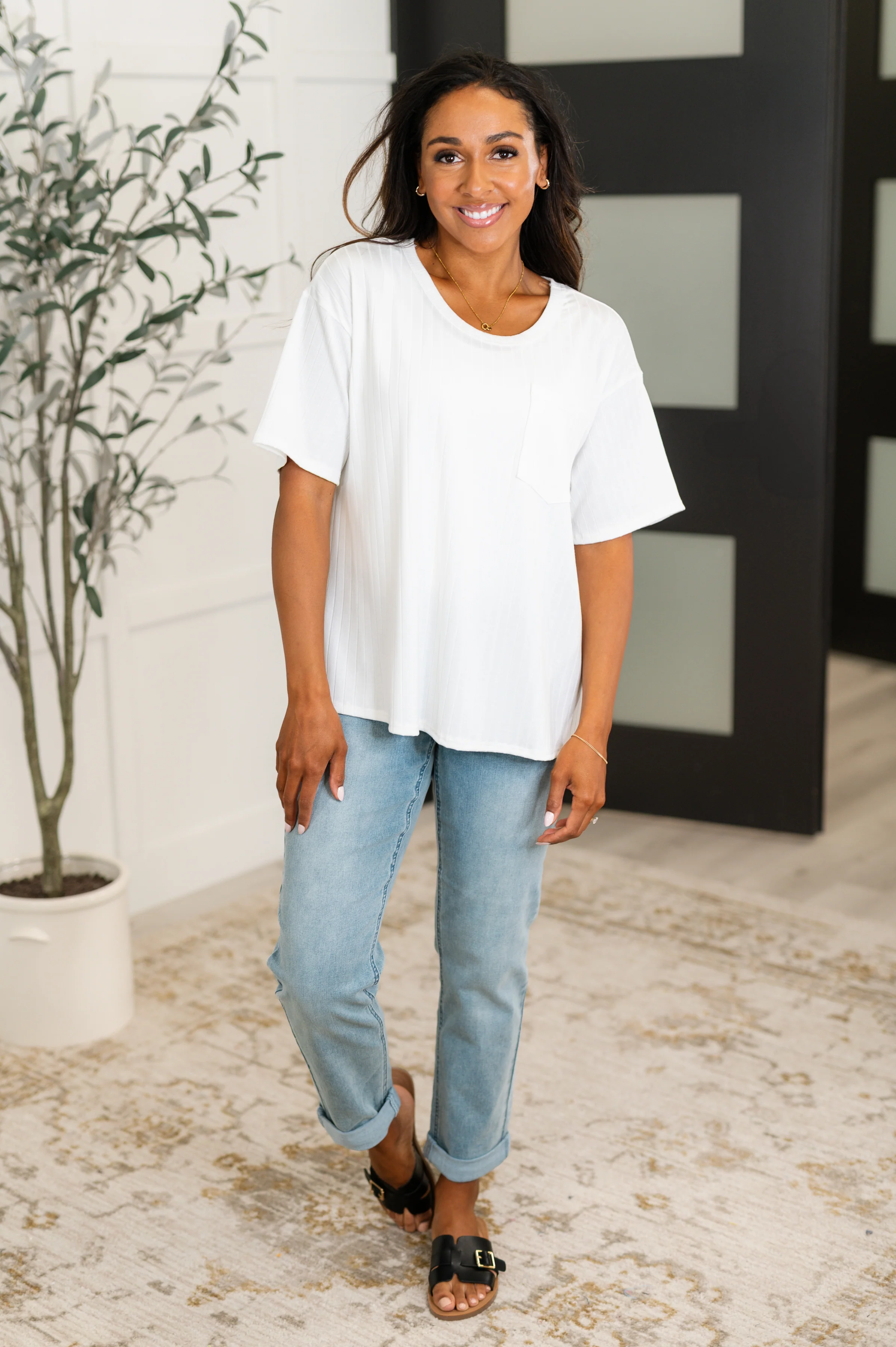 Take It Easy Slouchy Tee in Ivory - 5/20/2025 - Image 3