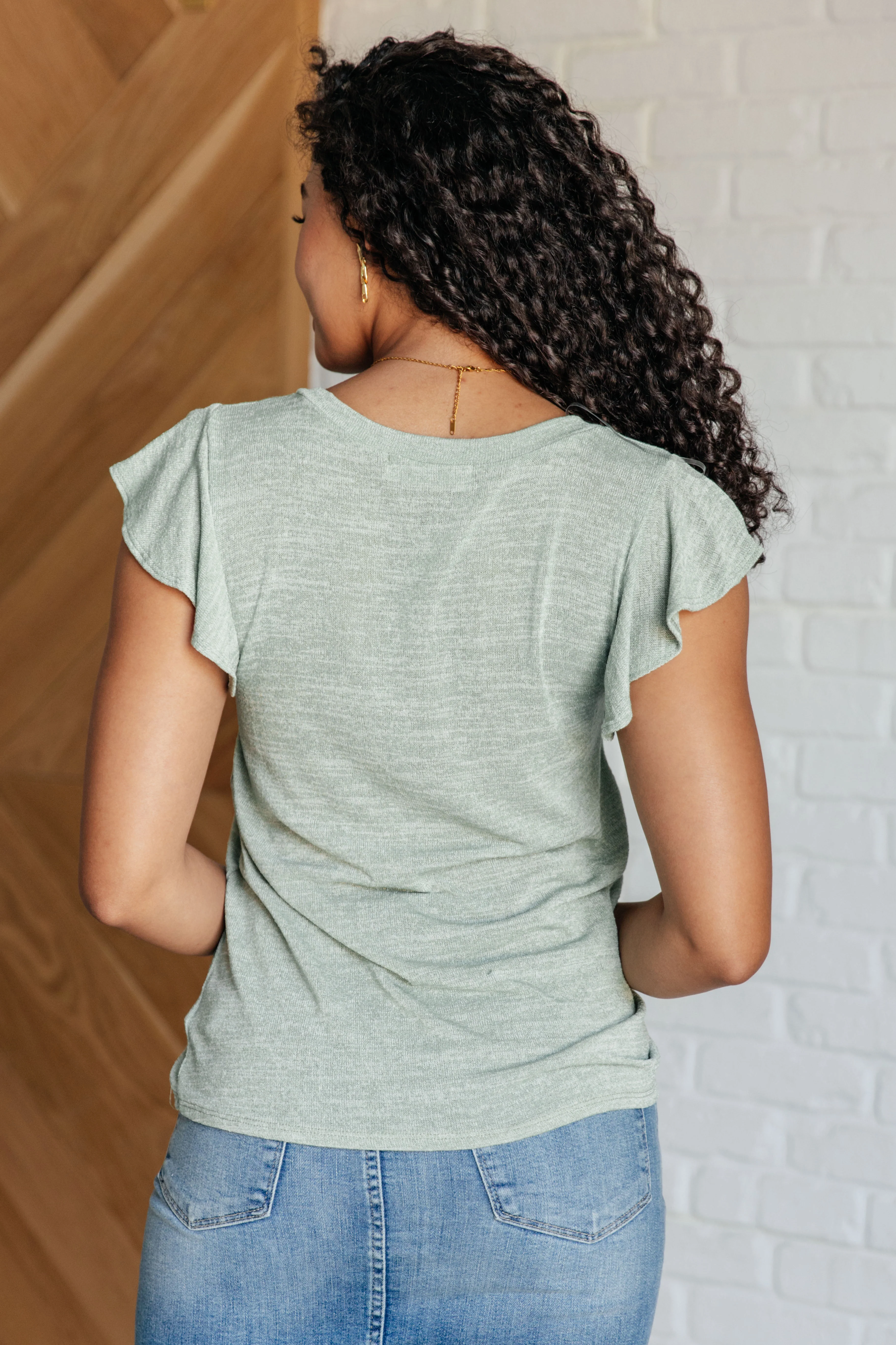 Take It In Flutter Sleeve Top - 6/22/2026 - Image 7