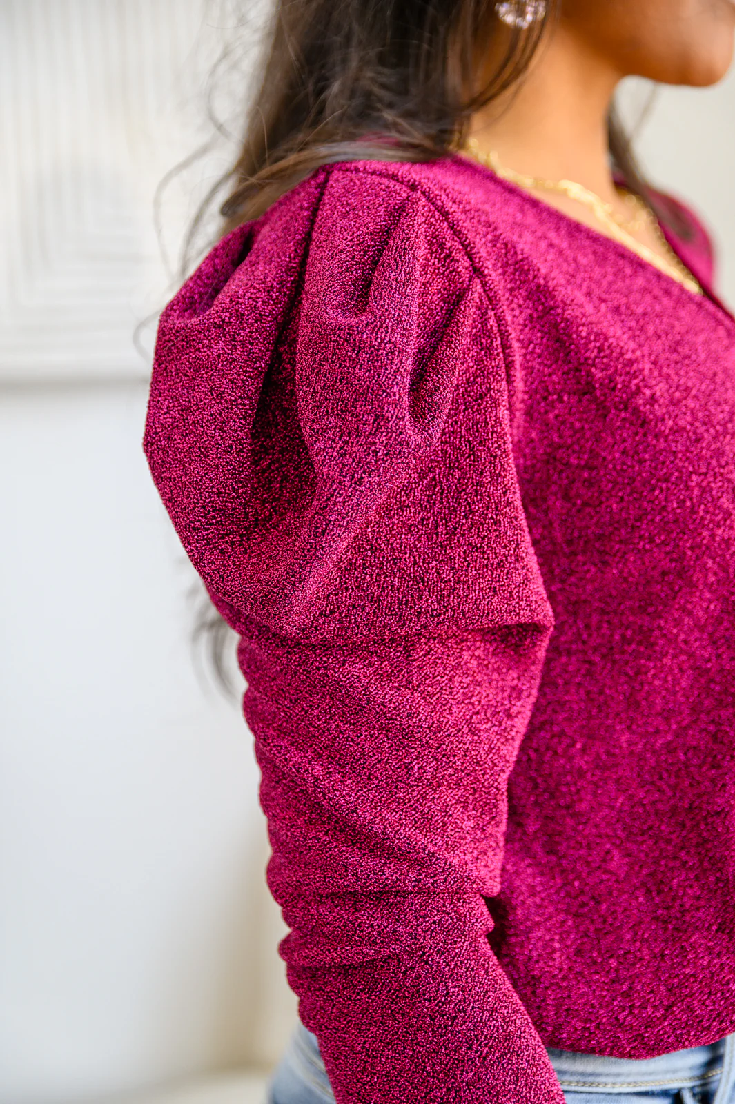 Take Me Out Faux Wrap Bodysuit In Magenta - 12/6/2022 - Image 8