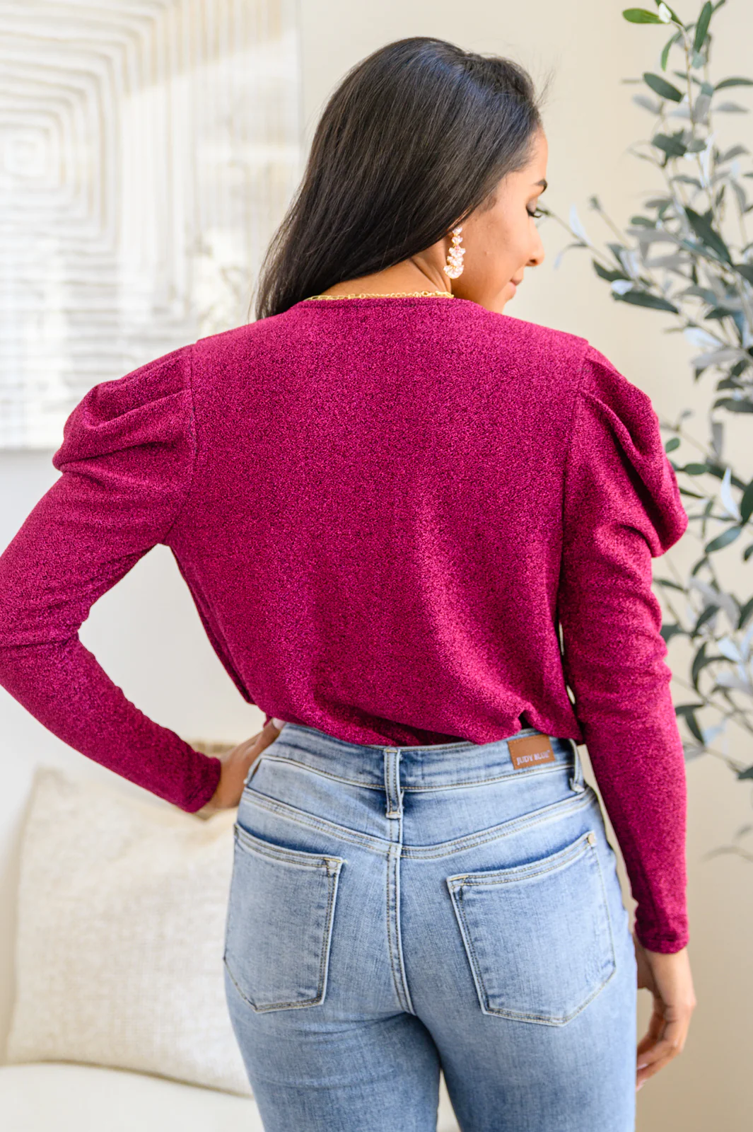 Take Me Out Faux Wrap Bodysuit In Magenta - 12/6/2022 - Image 9