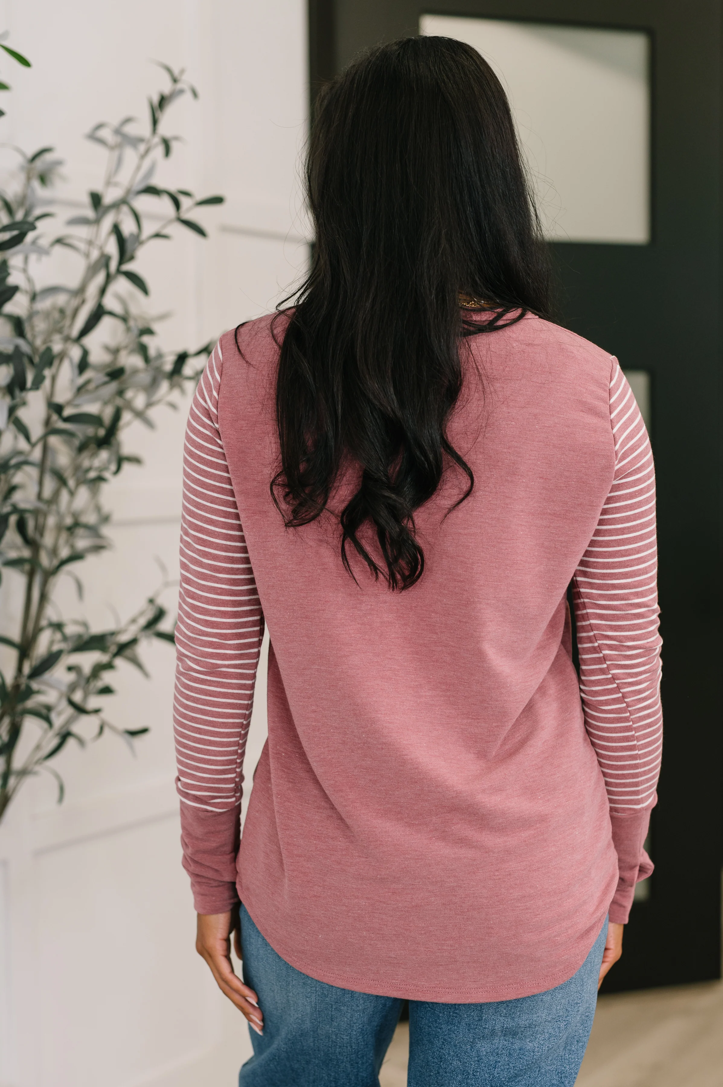 Talk to Me Long Sleeve Henley in Vintage Marsala - 10/21/2025 - Image 5