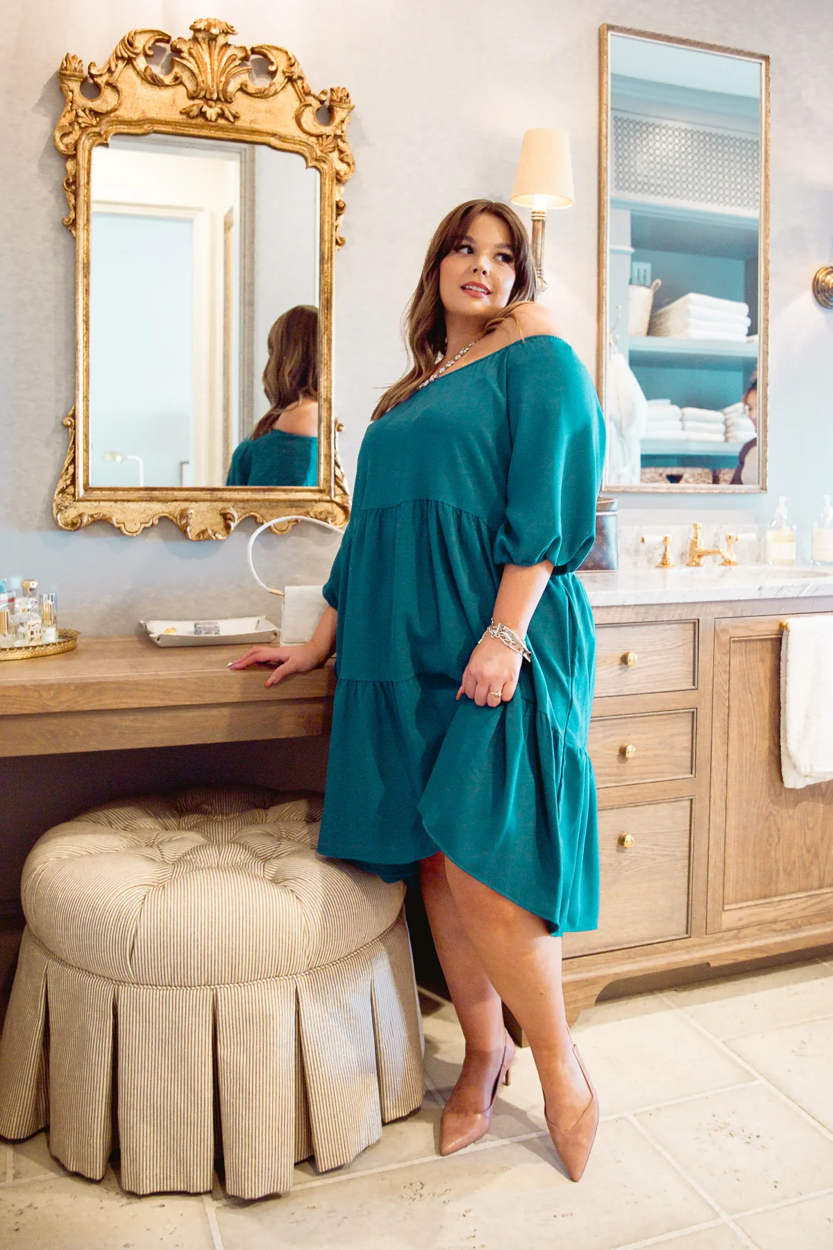 Teal Tiers Dress - 8/24/2021 - Image 3